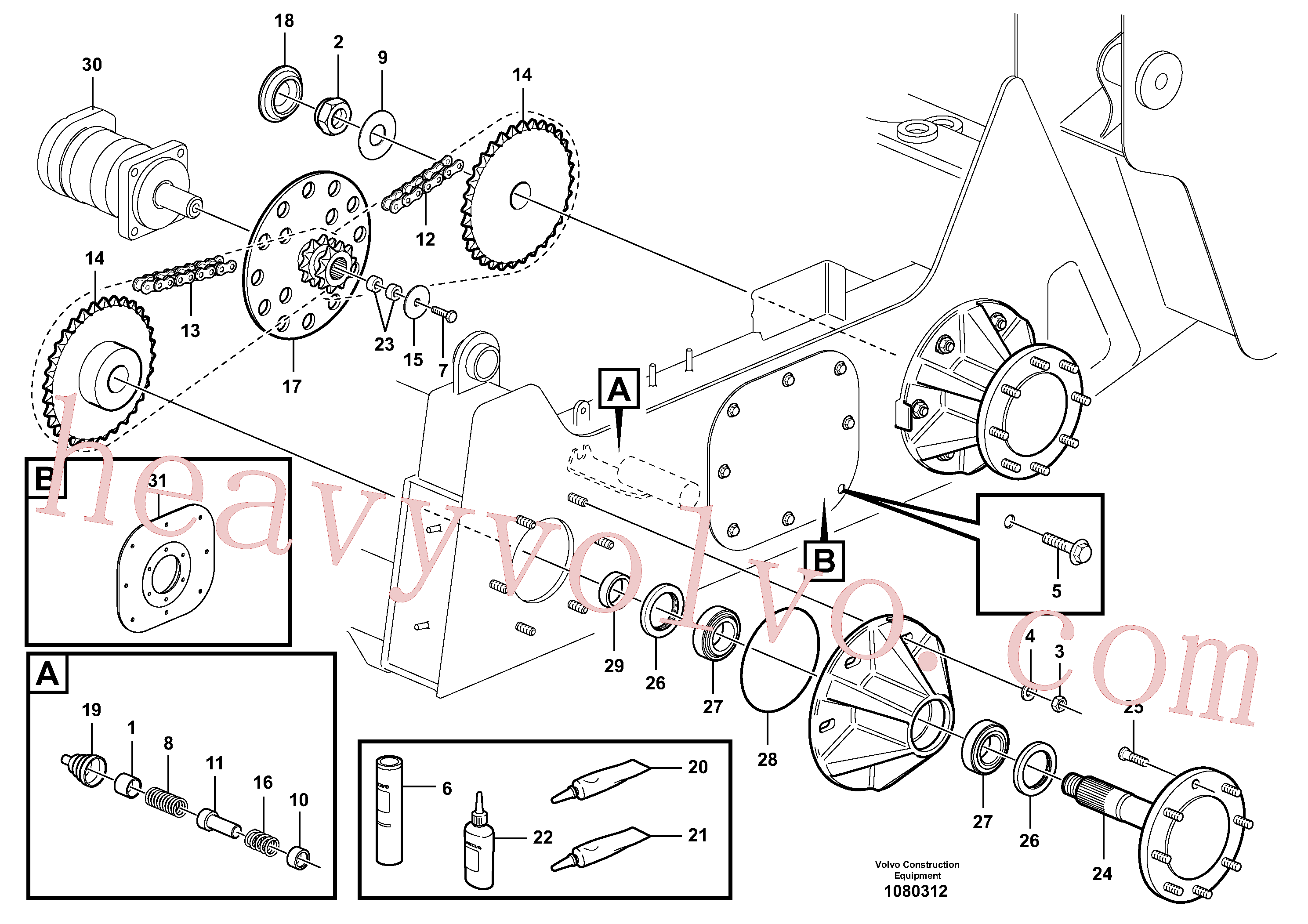 VOE11842233 for Volvo Drivetrain components(1080312 assembly)