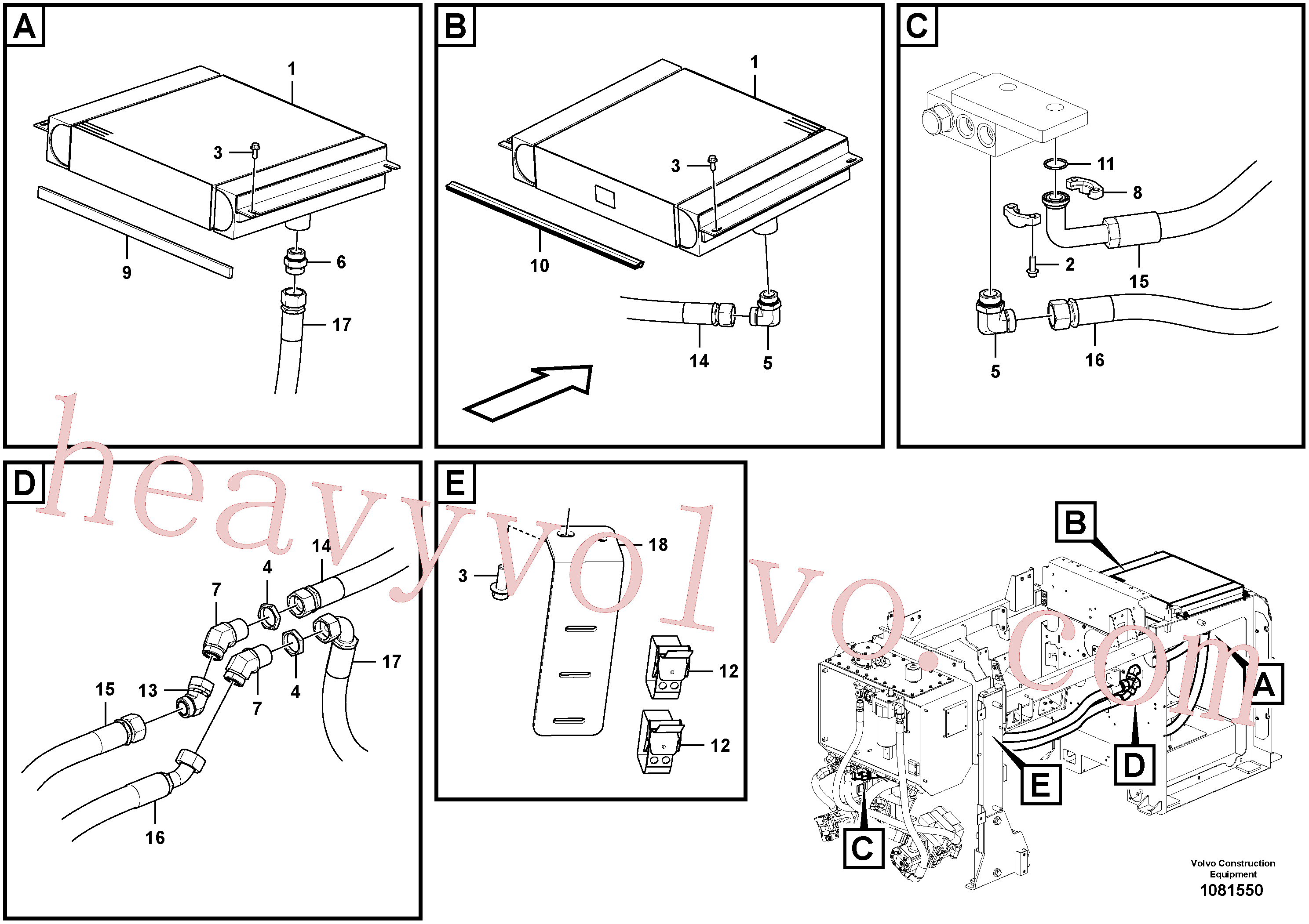 VOE935276 for Volvo Hydraulic Pump Circuit - AWD(1081550 assembly)