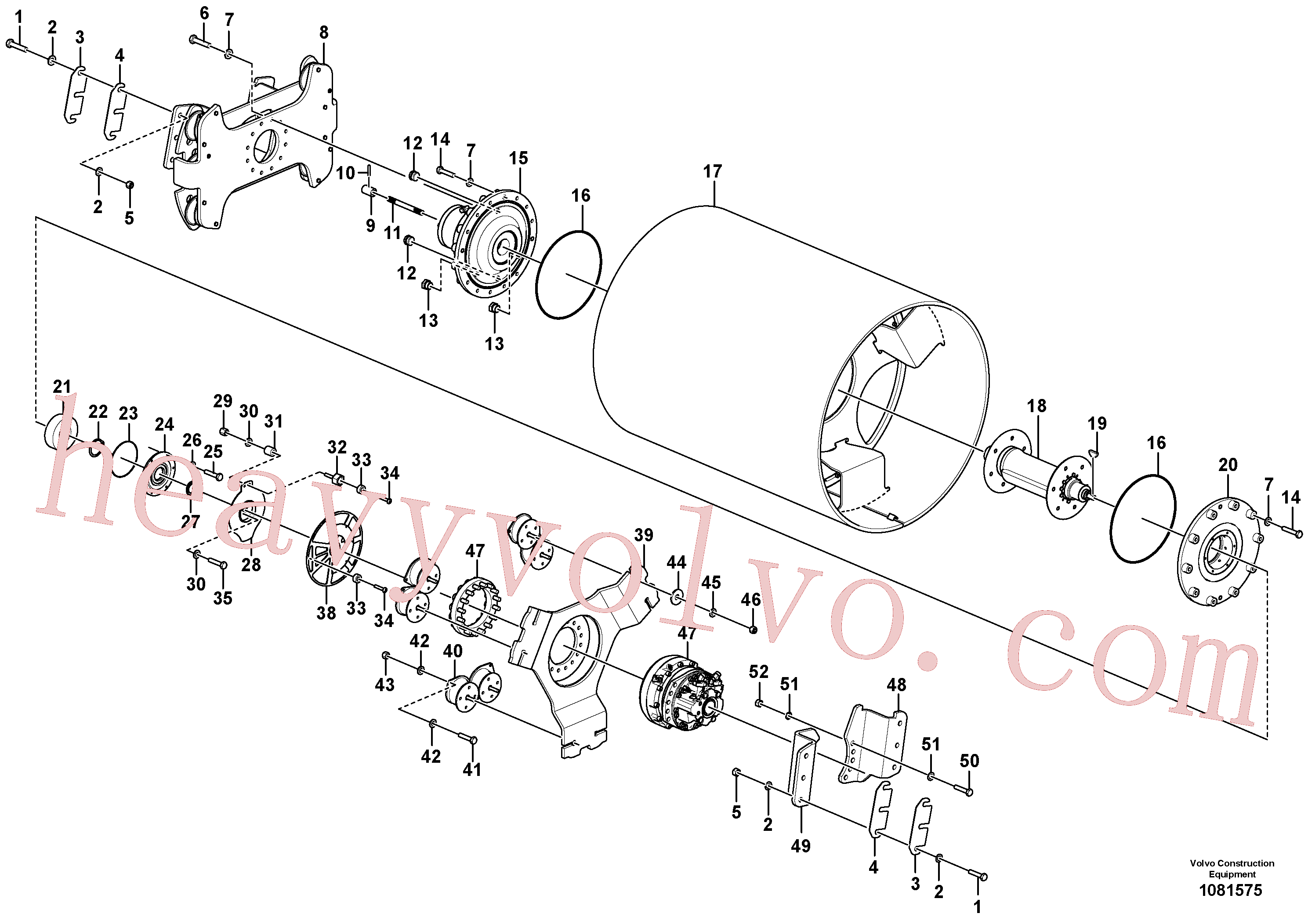 RM96719083 for Volvo Drum Assembly(1081575 assembly)