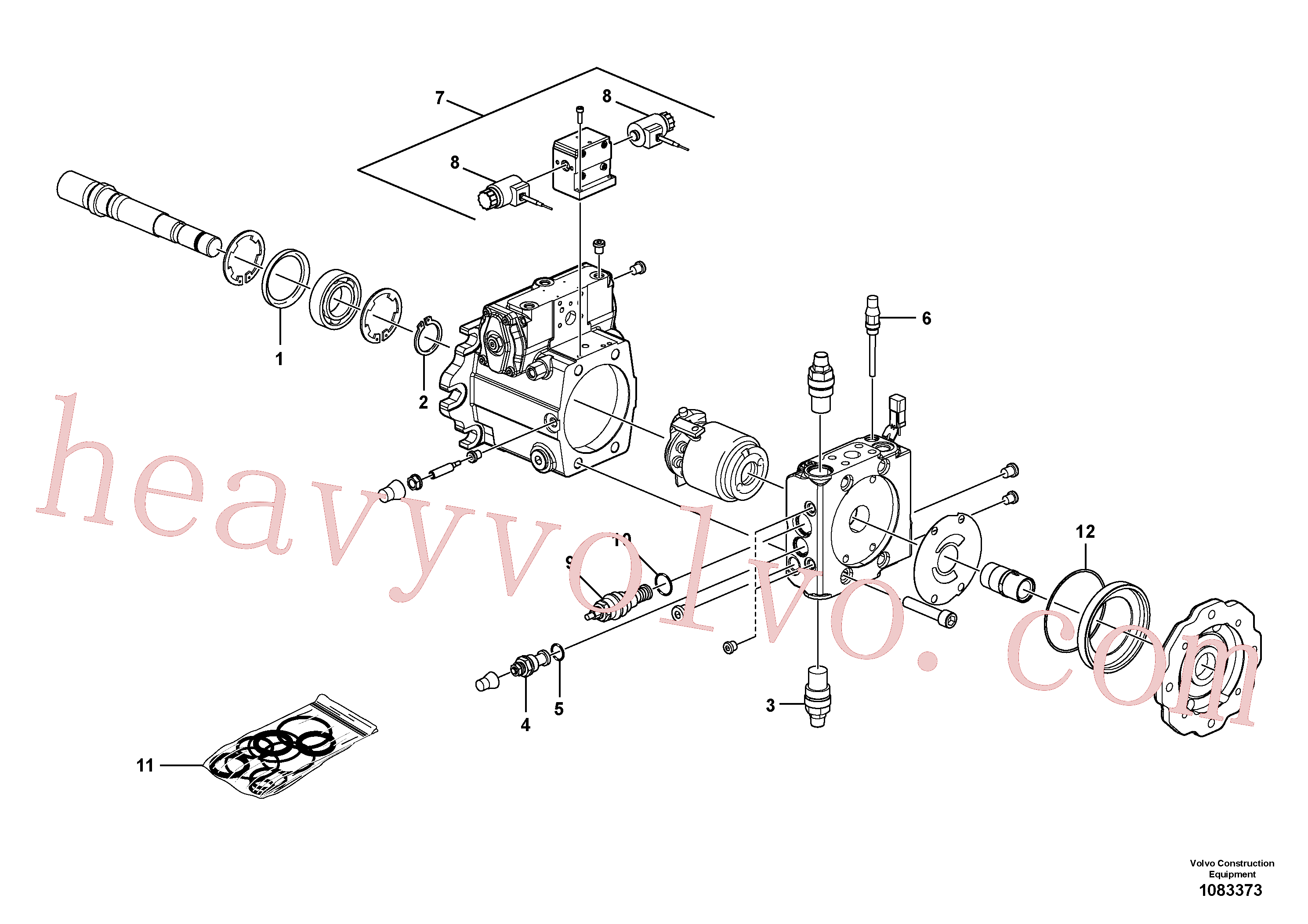 VOE17225536 for Volvo Variable displacement pump(1083373 assembly)