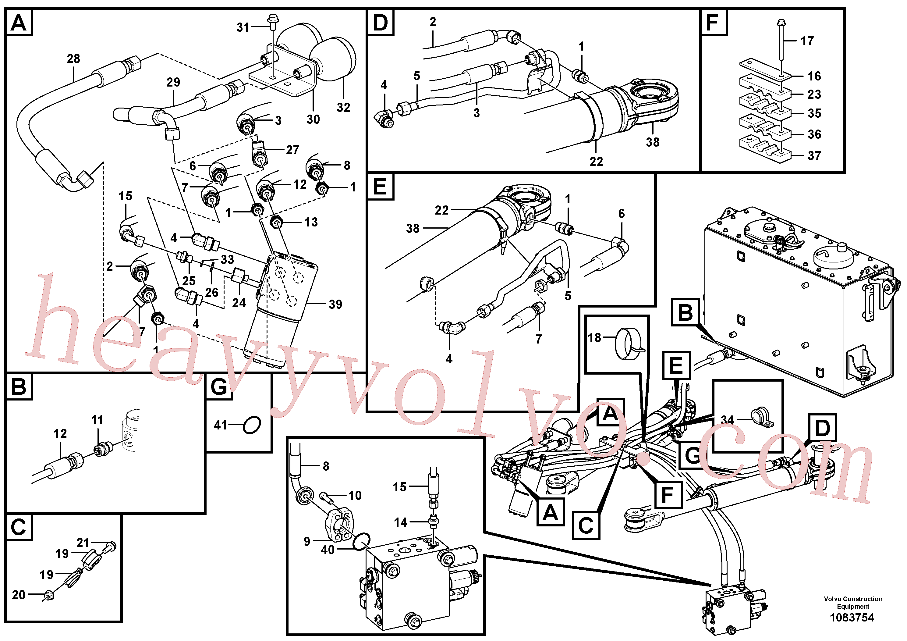 SA9403-04512 for Volvo Steering system(1083754 assembly)