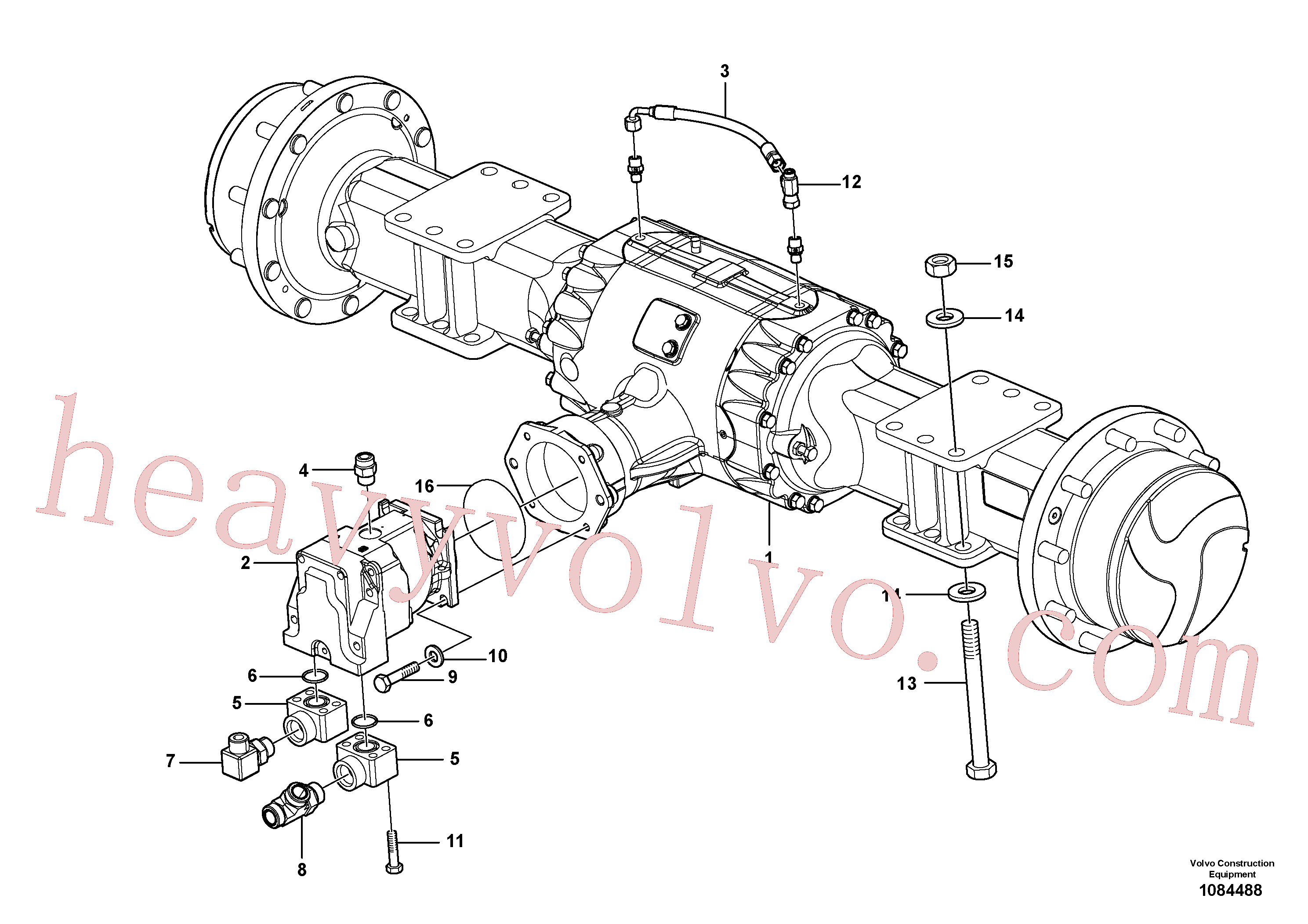 RM96702733 for Volvo Axle Installation(1084488 assembly)