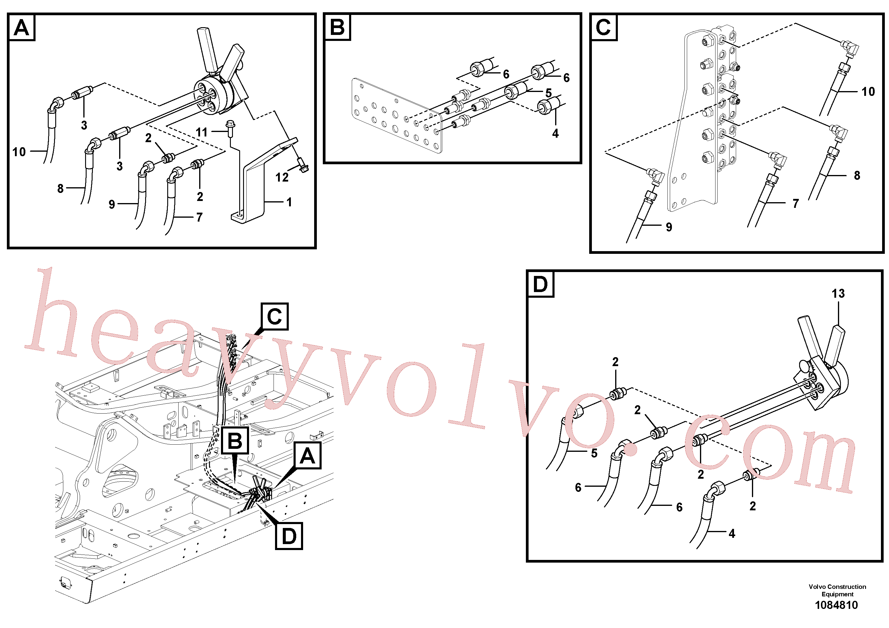 VOE14676919 for Volvo Servo system, changing lever function(1084810 assembly)