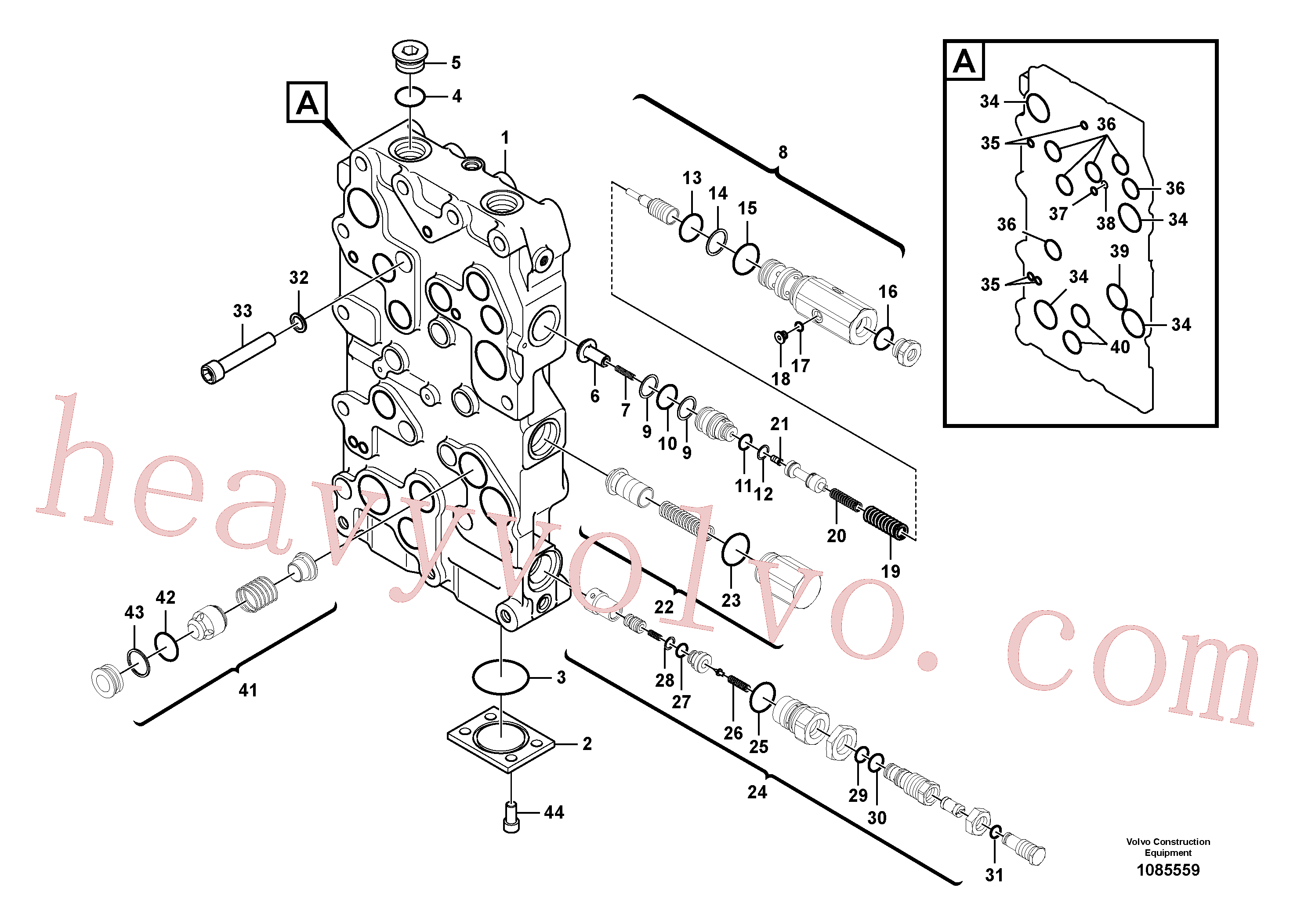 VOE14557147 for Volvo Main control valve(1085559 assembly)