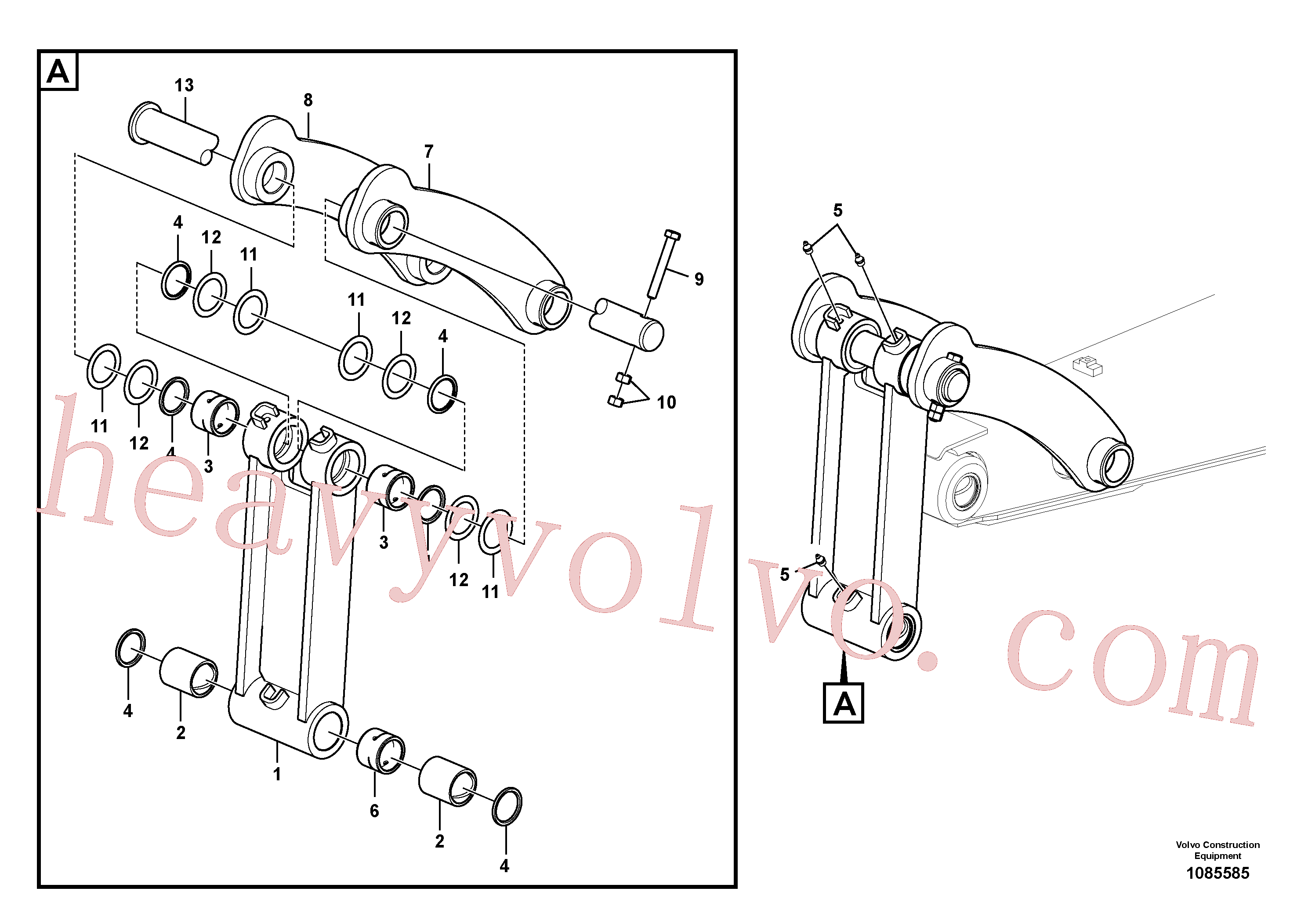 VOE14880729 for Volvo Links to connecting rod(1085585 assembly)