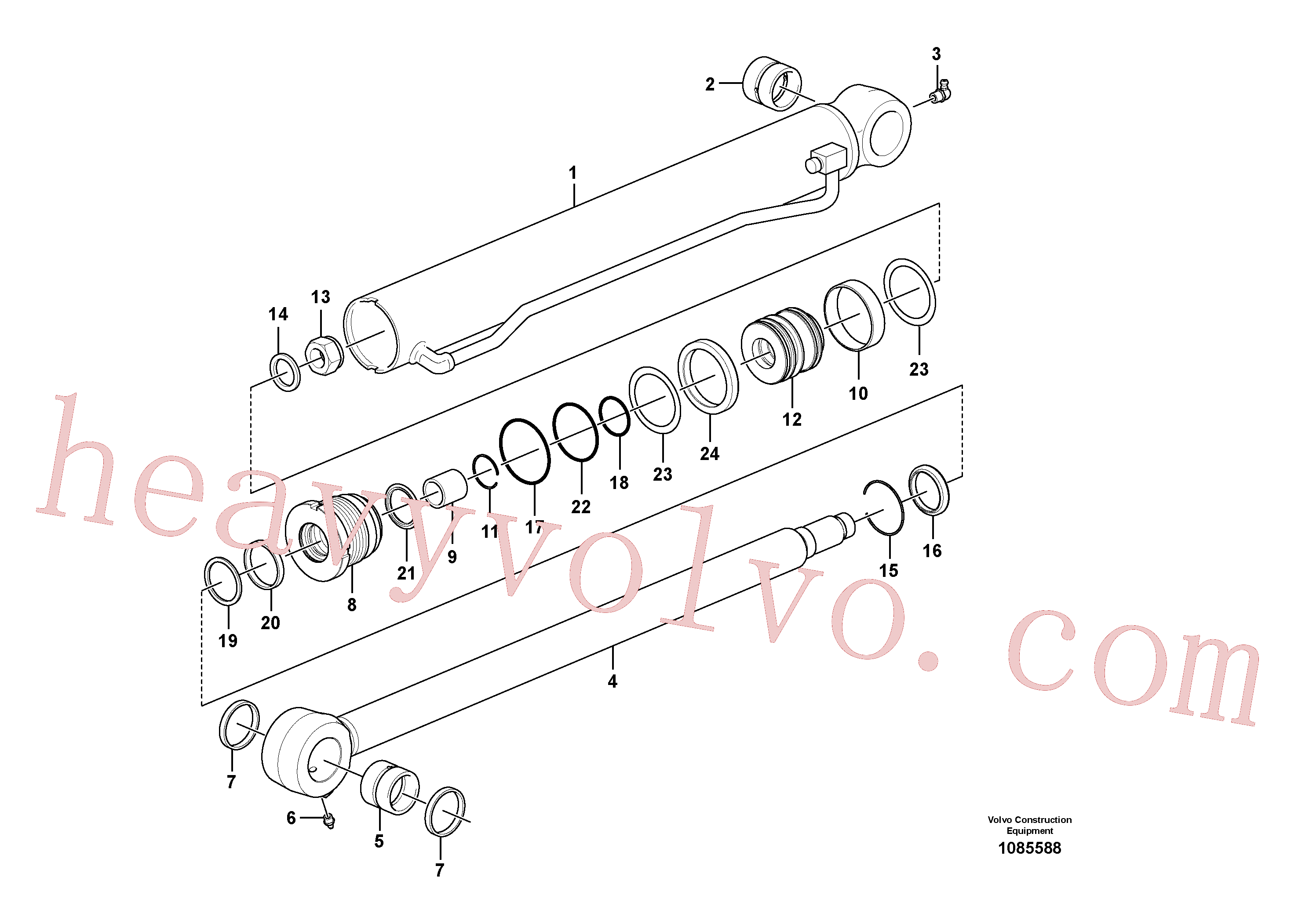 SA9125-30000 for Volvo Bucket cylinder(1085588 assembly)