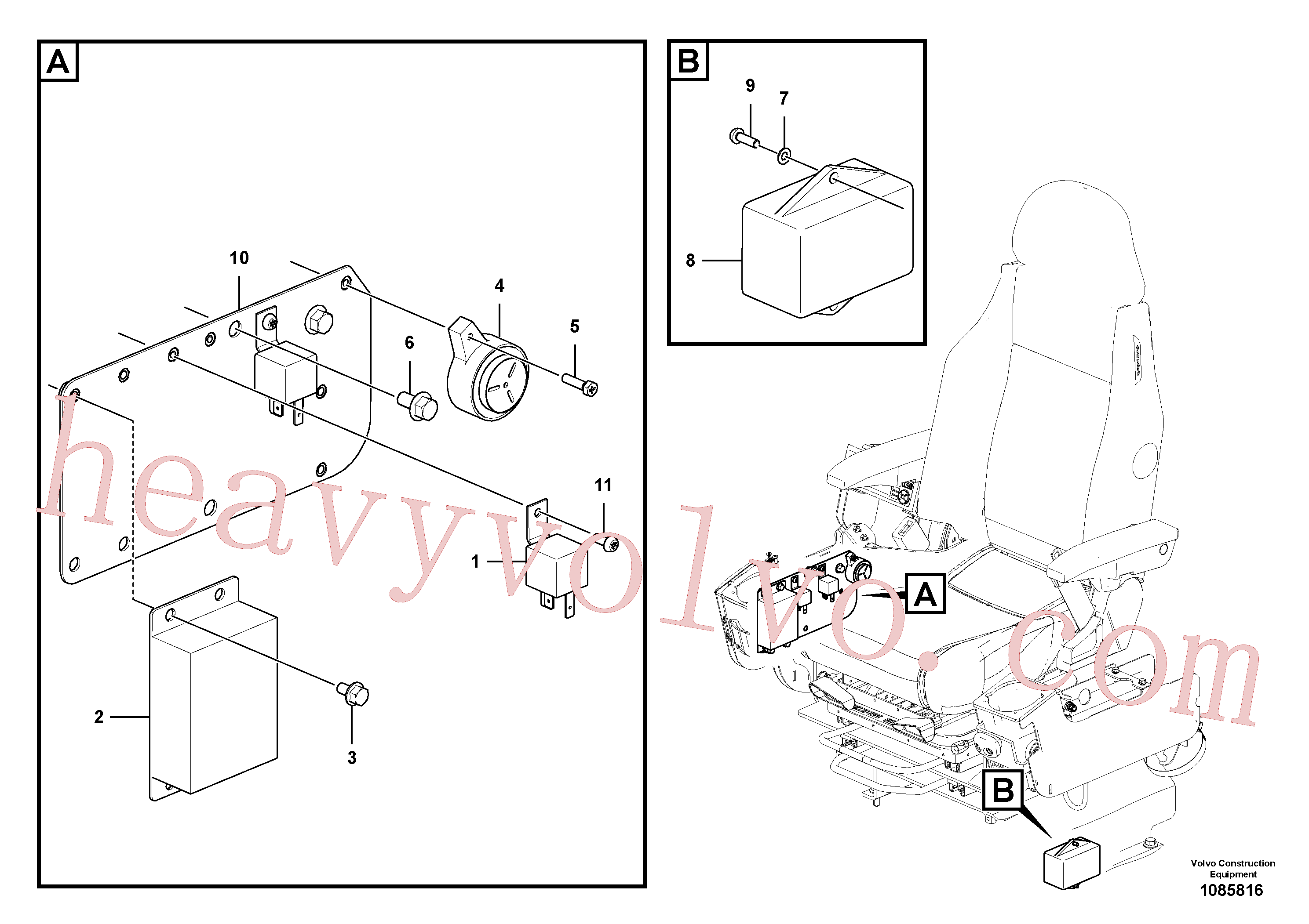 VOE14610293 for Volvo Electrical distribution box(1085816 assembly)