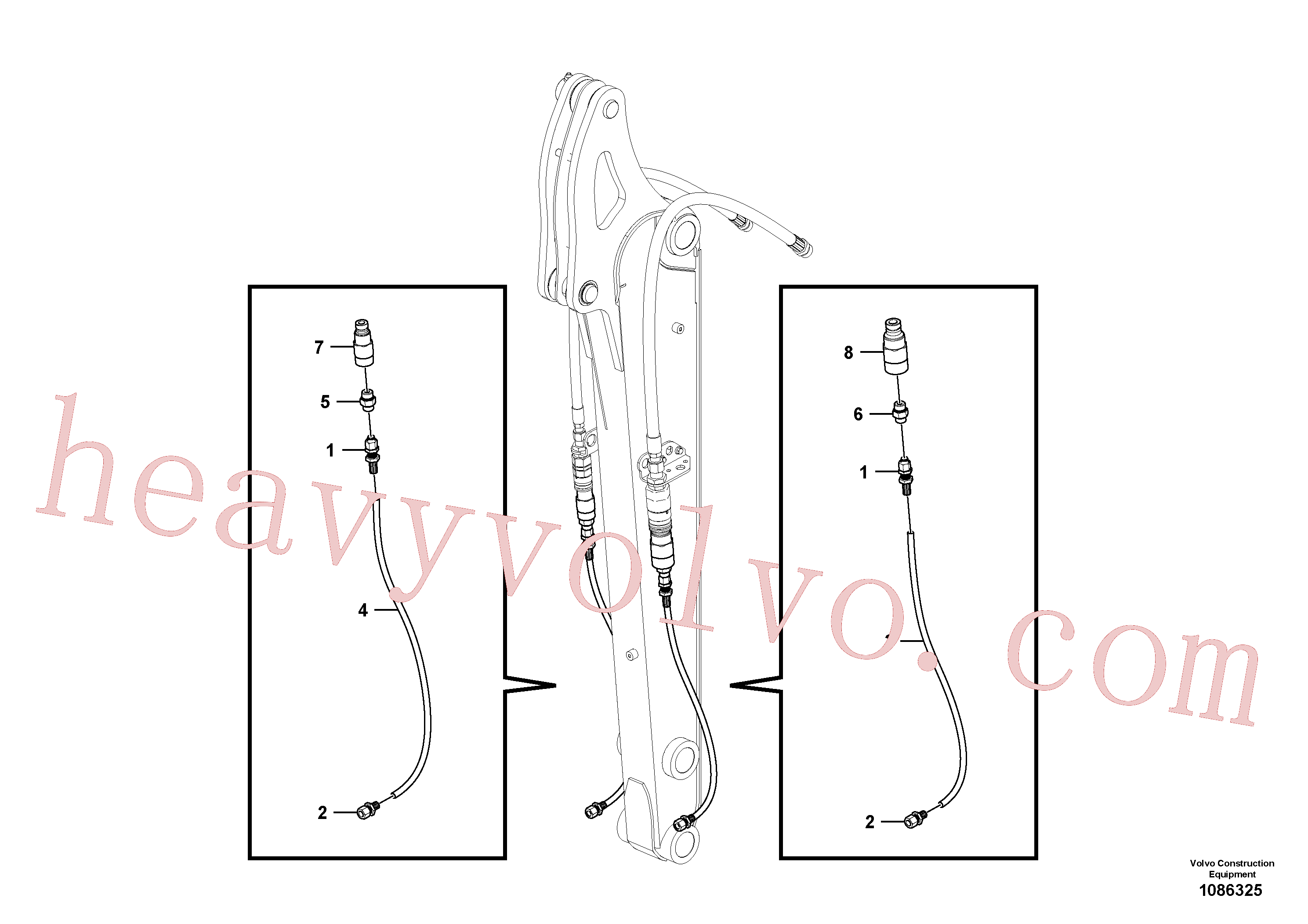 VOE15701424 for Volvo Kit coupler ( accessories )(1086325 assembly)