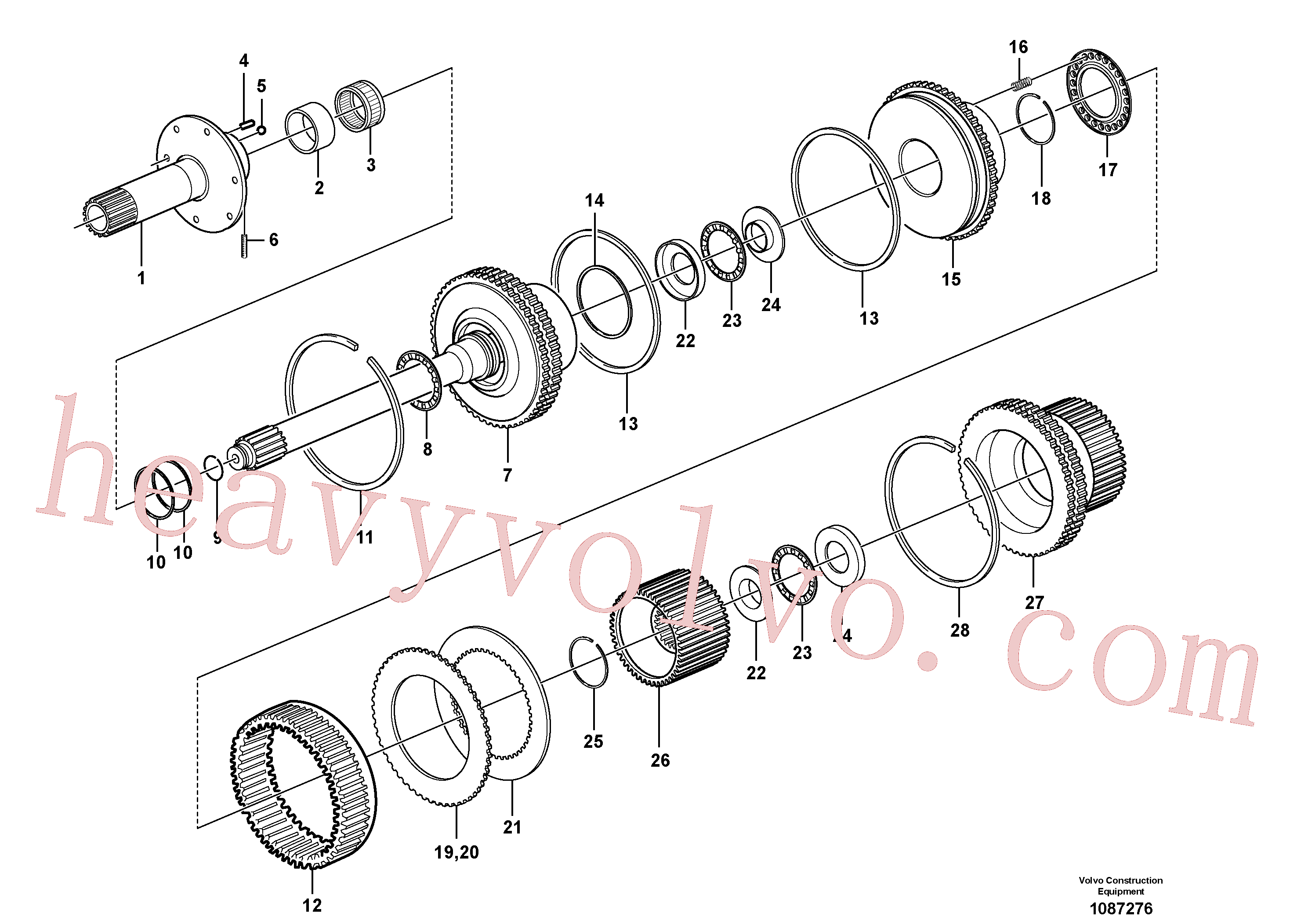 VOE15067329 for Volvo Clutch and brake(1087276 assembly)