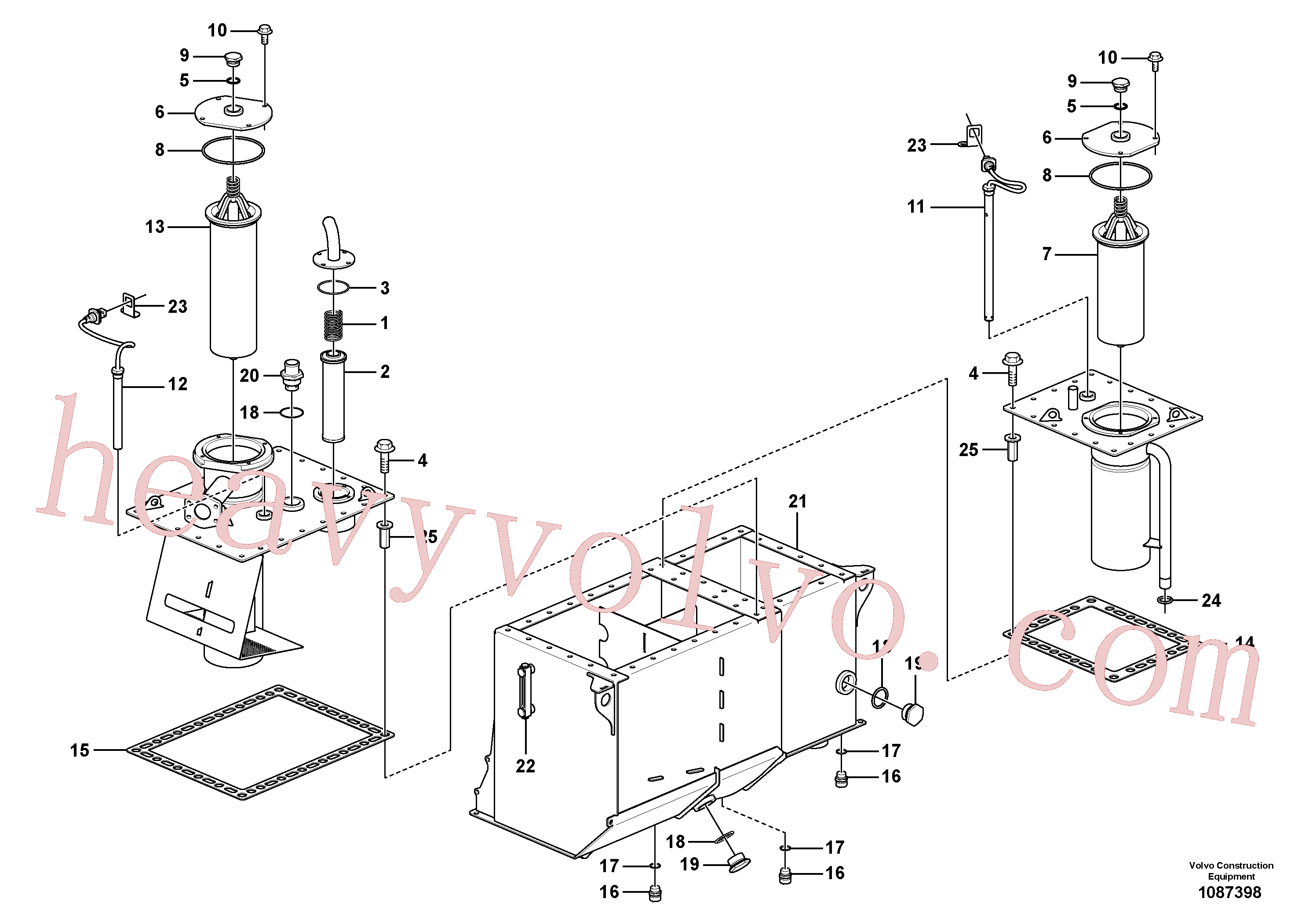 VOE930932 for Volvo Hydraulic oil tank(1087398 assembly)