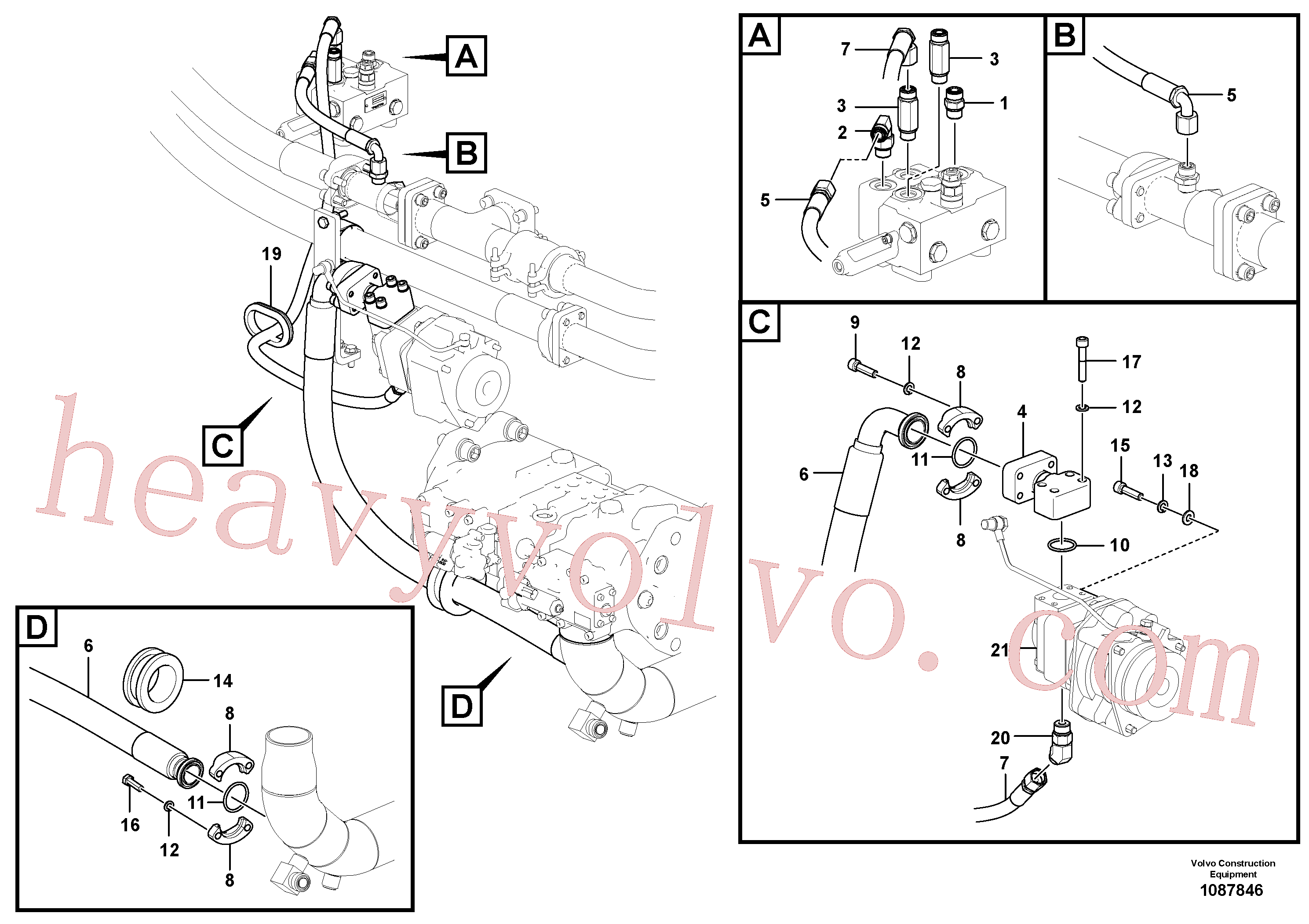 SA9403-04627 for Volvo Hydraulic system, oil cooling system(1087846 assembly)