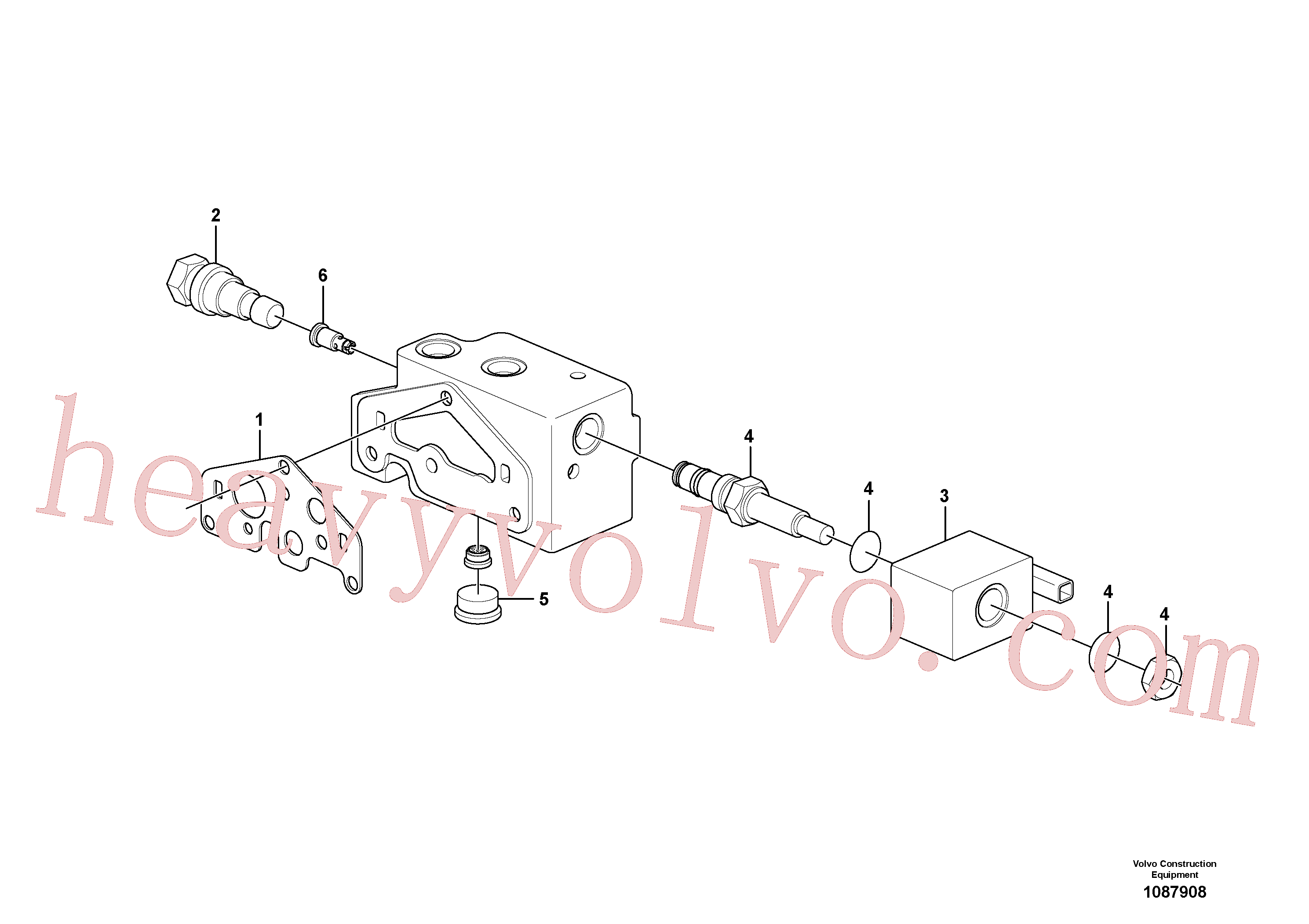 VOE17472123 for Volvo Valve section(1087908 assembly)