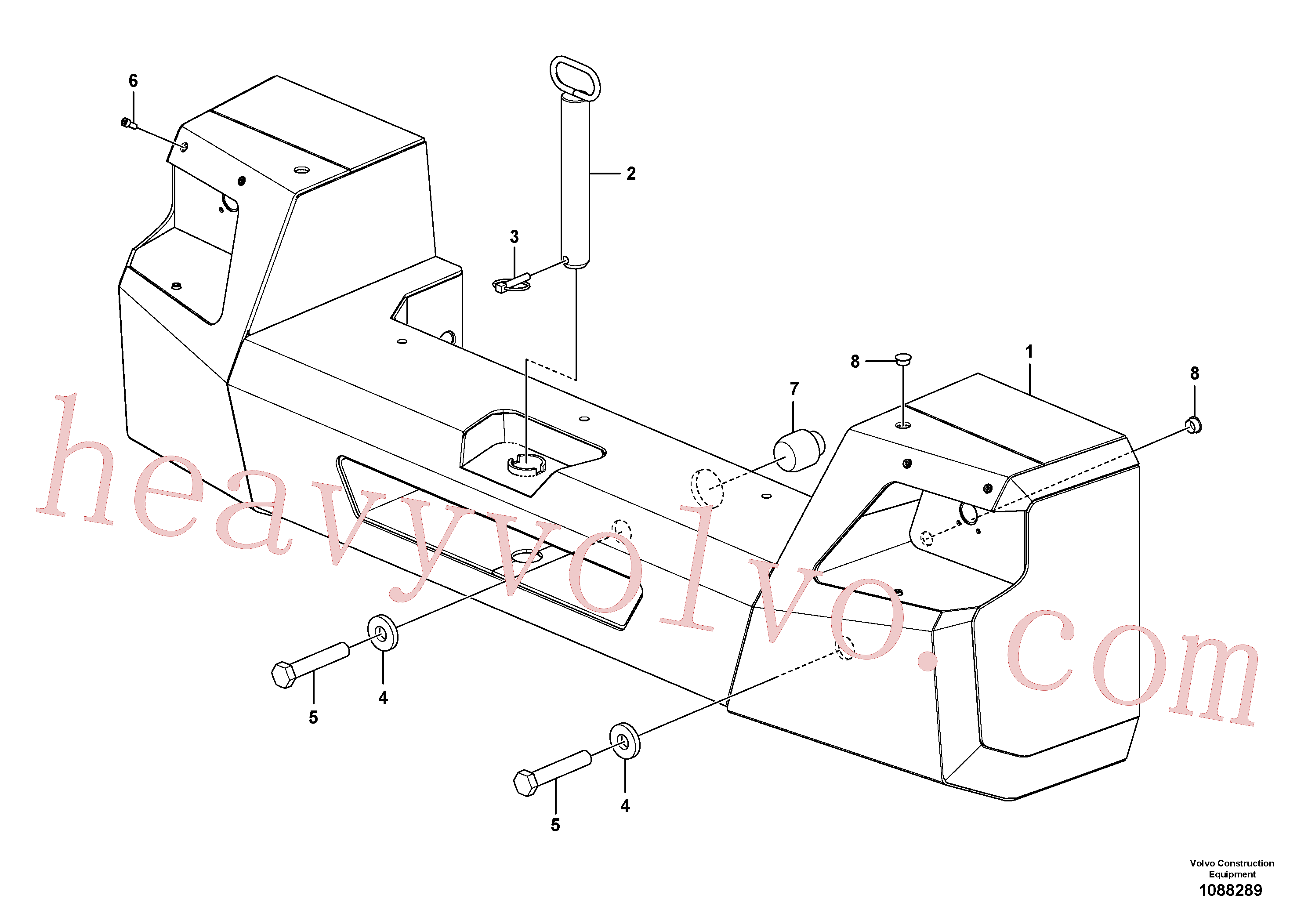 VOE4601318 for Volvo Counterweights(1088289 assembly)