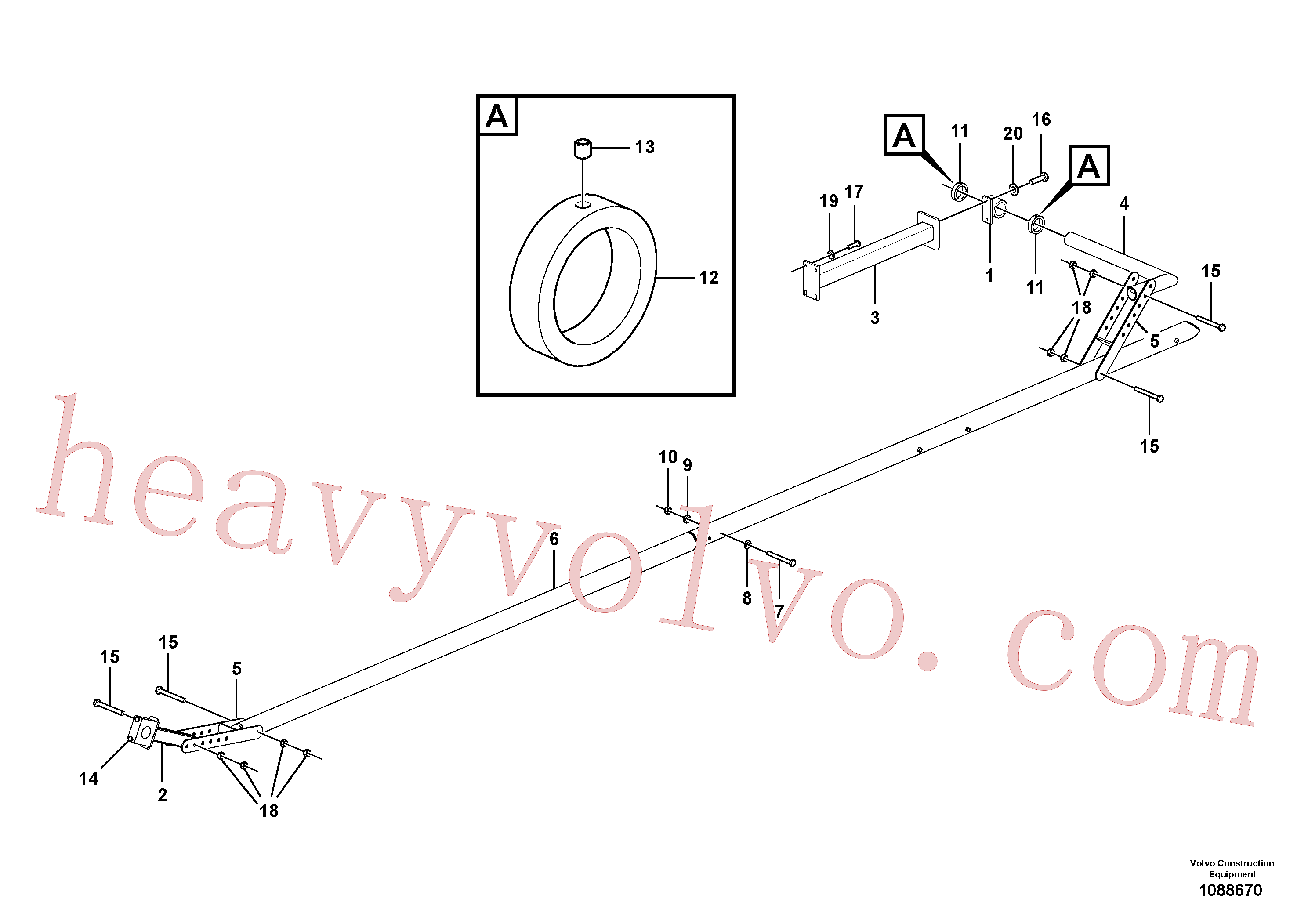 RM96721543 for Volvo Levelling Tube(1088670 assembly)