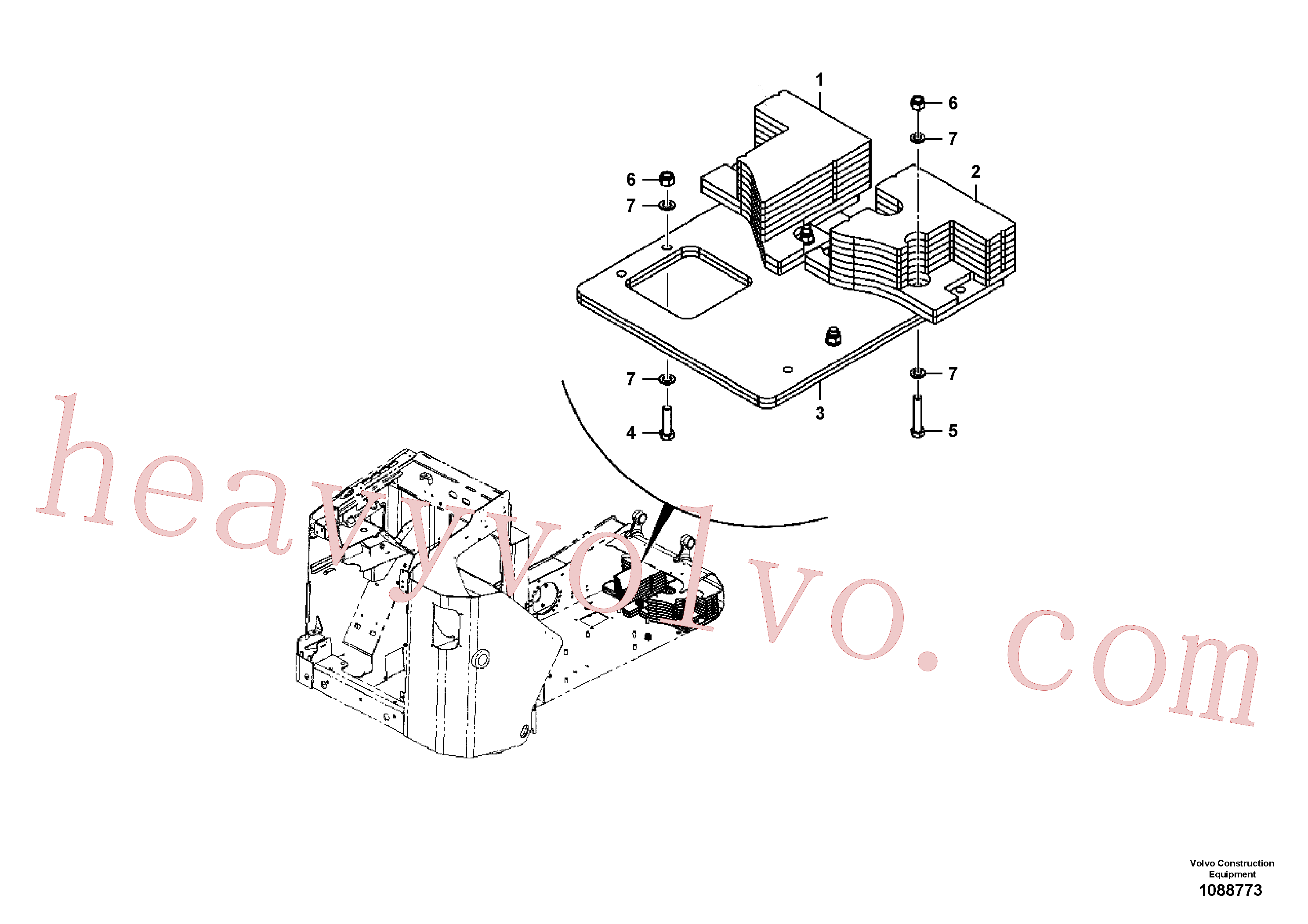 PJ4460046 for Volvo Counter weights, front(1088773 assembly)