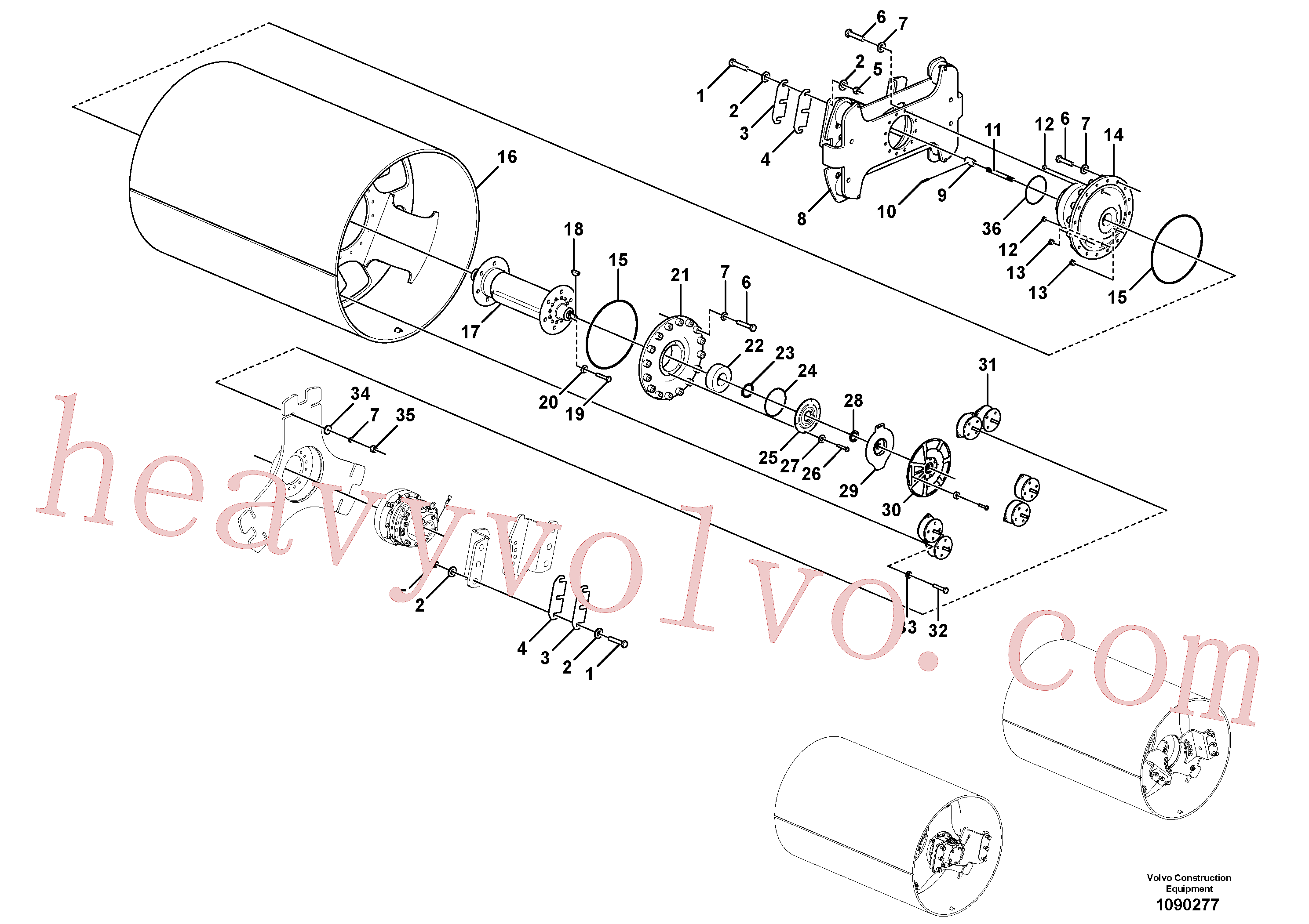 RM96719083 for Volvo Drum Assembly(1090277 assembly)