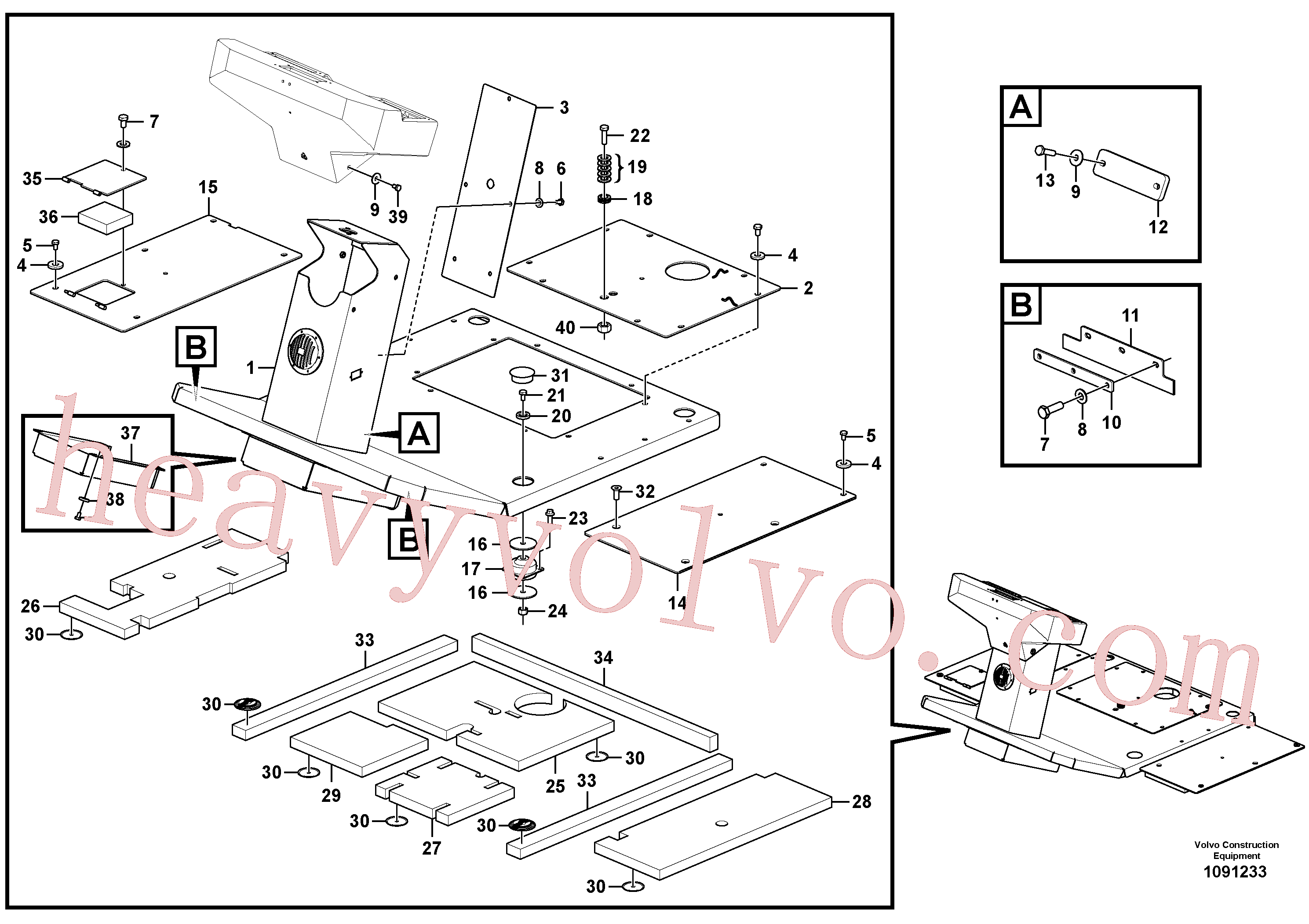 RM59704403 for Volvo Deck Installation(1091233 assembly)