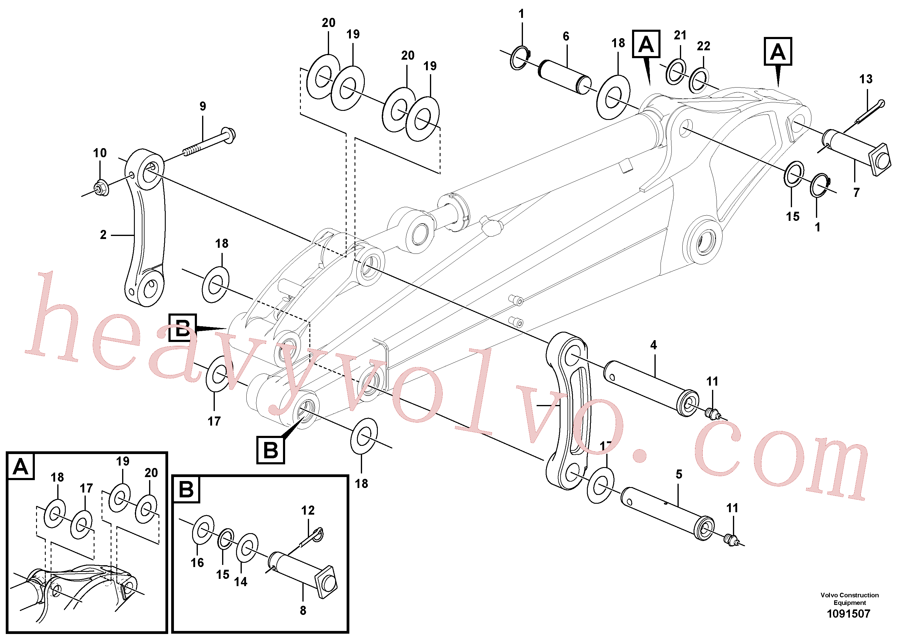 VOE11809066 for Volvo Links to connecting rod(1091507 assembly)