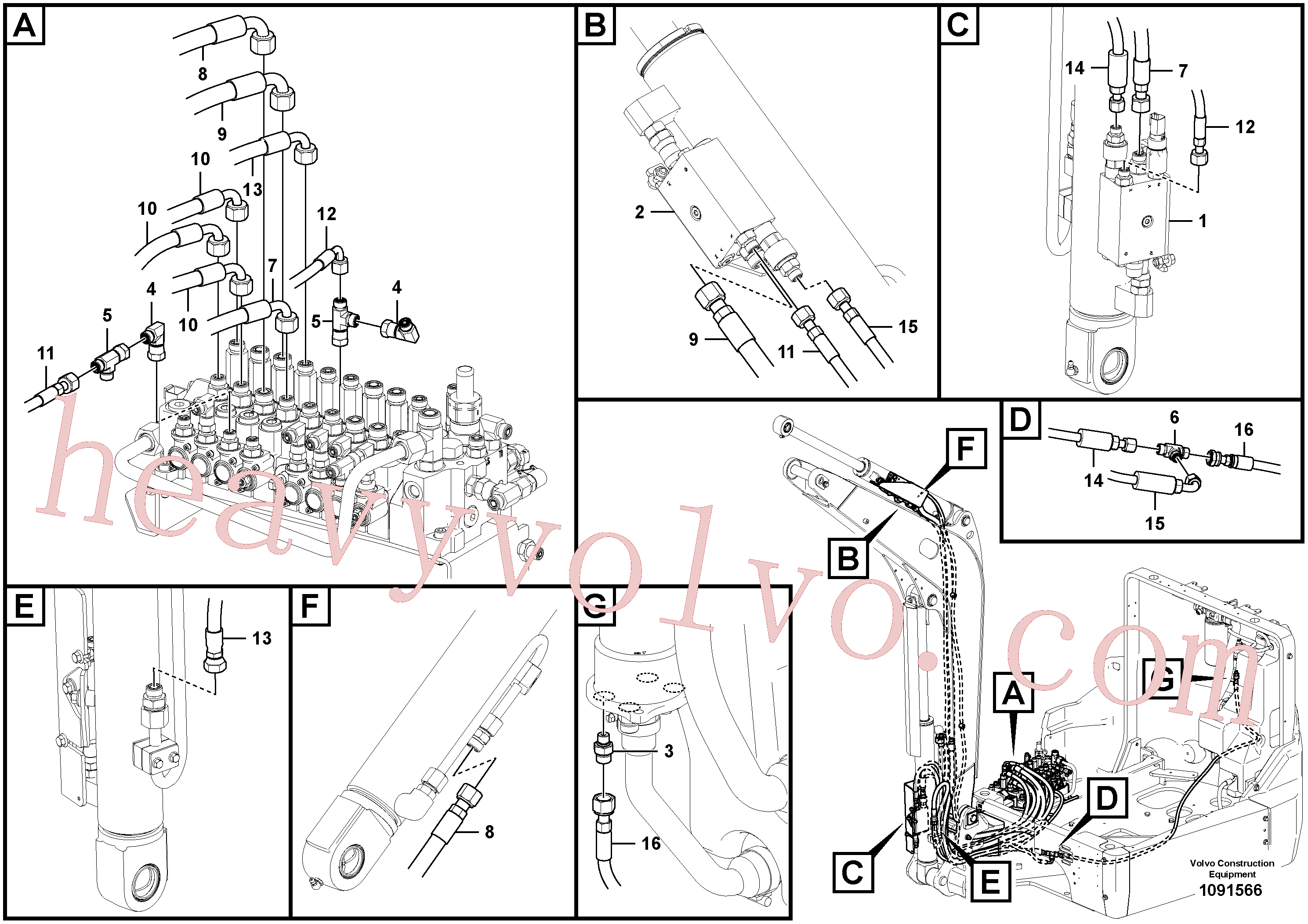 VOE15114421 for Volvo Working hydraulics, valves(1091566 assembly)