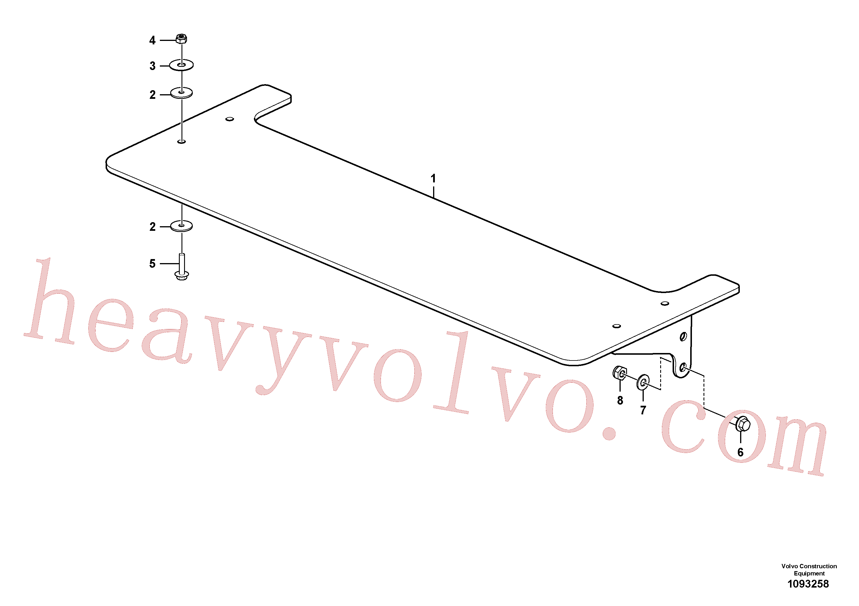 VOE14883909 for Volvo Rain visor, exterior equipment(1093258 assembly)