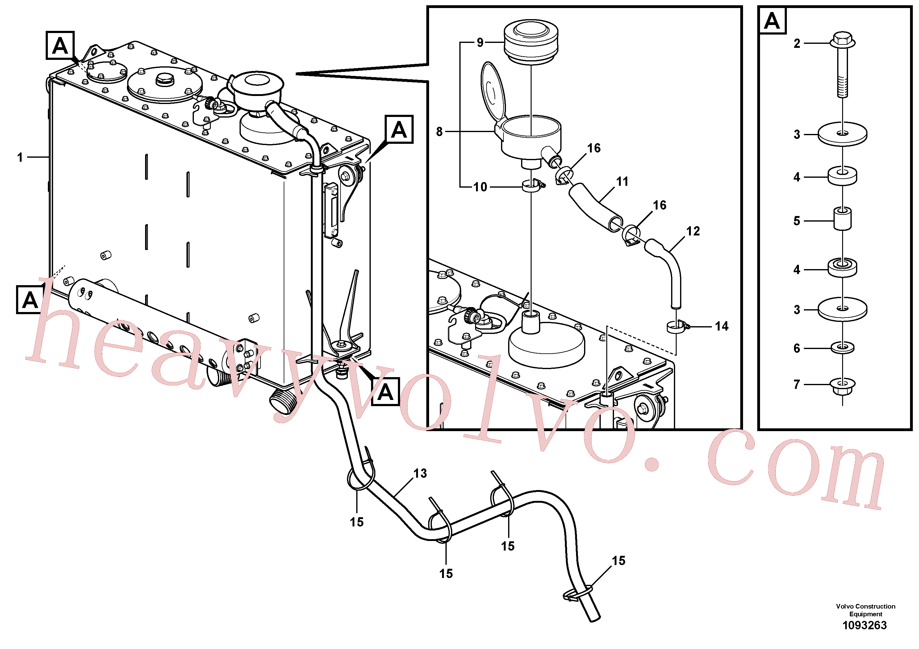 VOE60113115 for Volvo Hydraulic oil tank, with fitting parts(1093263 assembly)