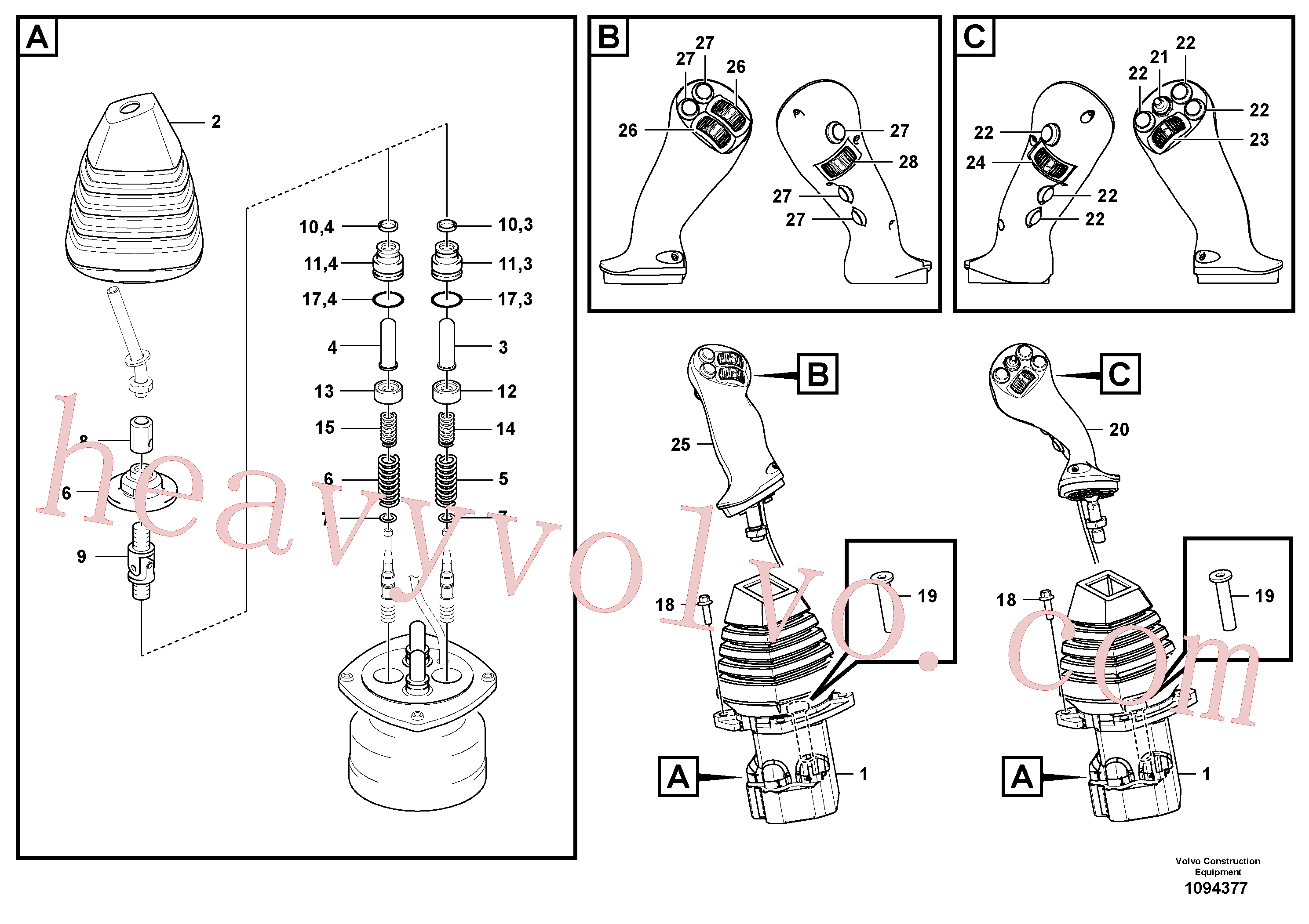 VOE14727073 for Volvo Servo system, remote control valve(1094377 assembly)