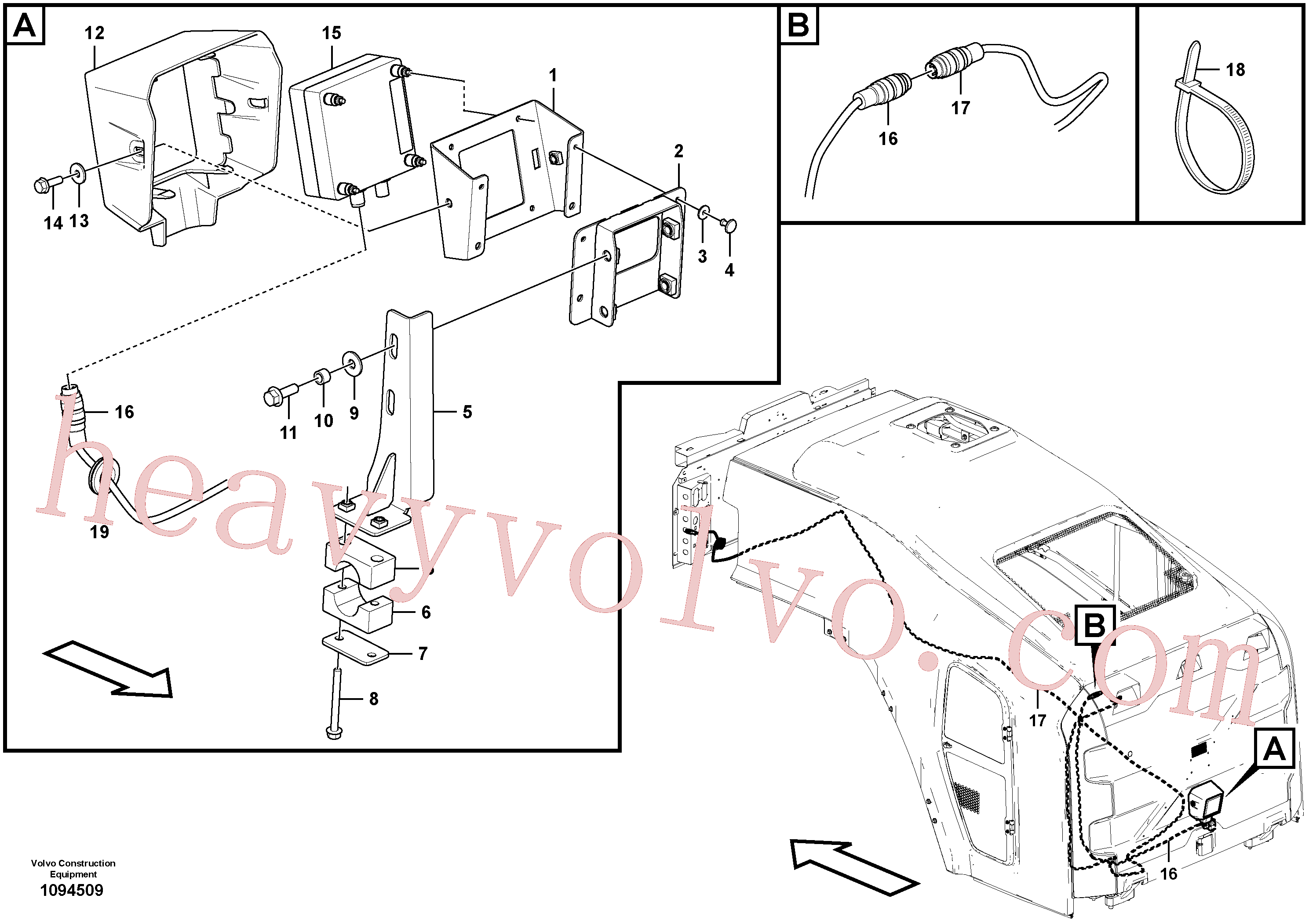 VOE60113547 for Volvo Radar detect system(1094509 assembly)