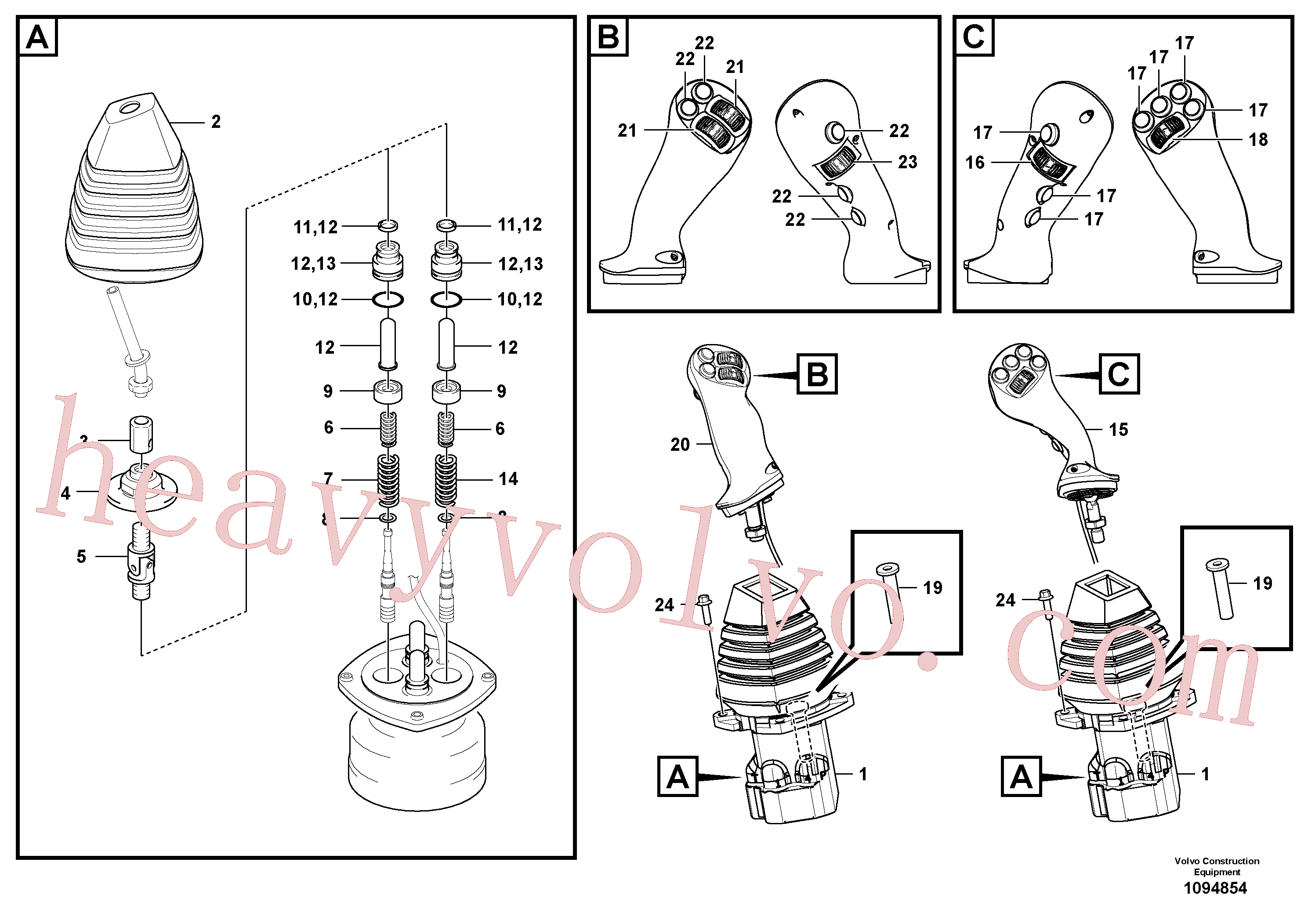 VOE14727073 for Volvo Servo system, remote control valve(1094854 assembly)