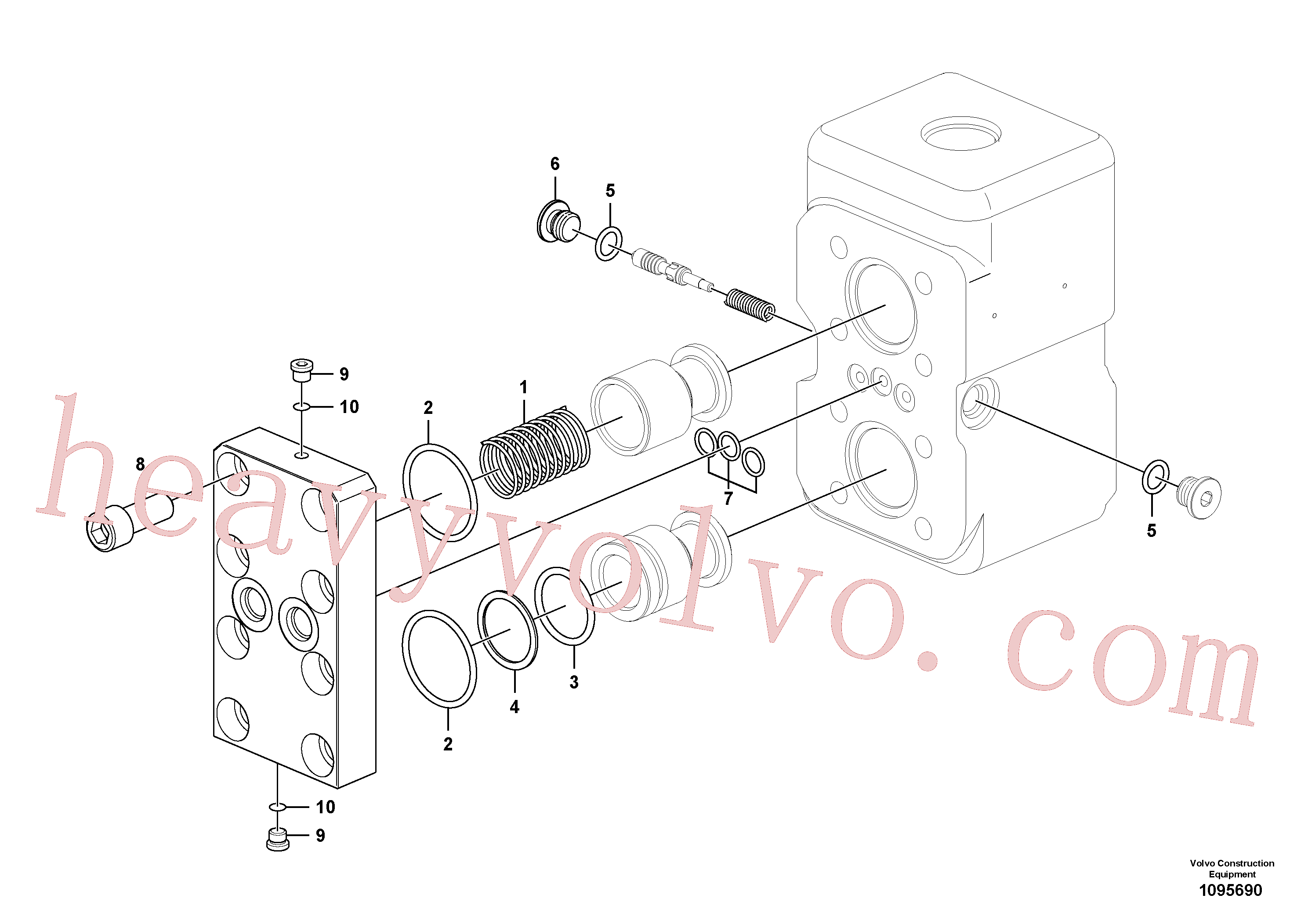 VOE14567860 for Volvo Valve, selector(1095690 assembly)