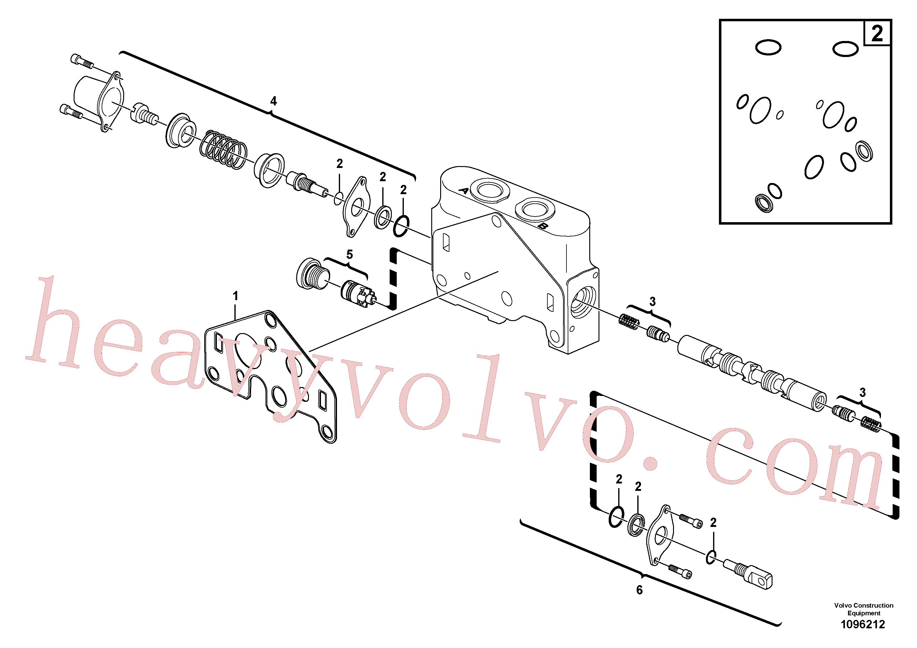 VOE11710920 for Volvo Valve section(1096212 assembly)