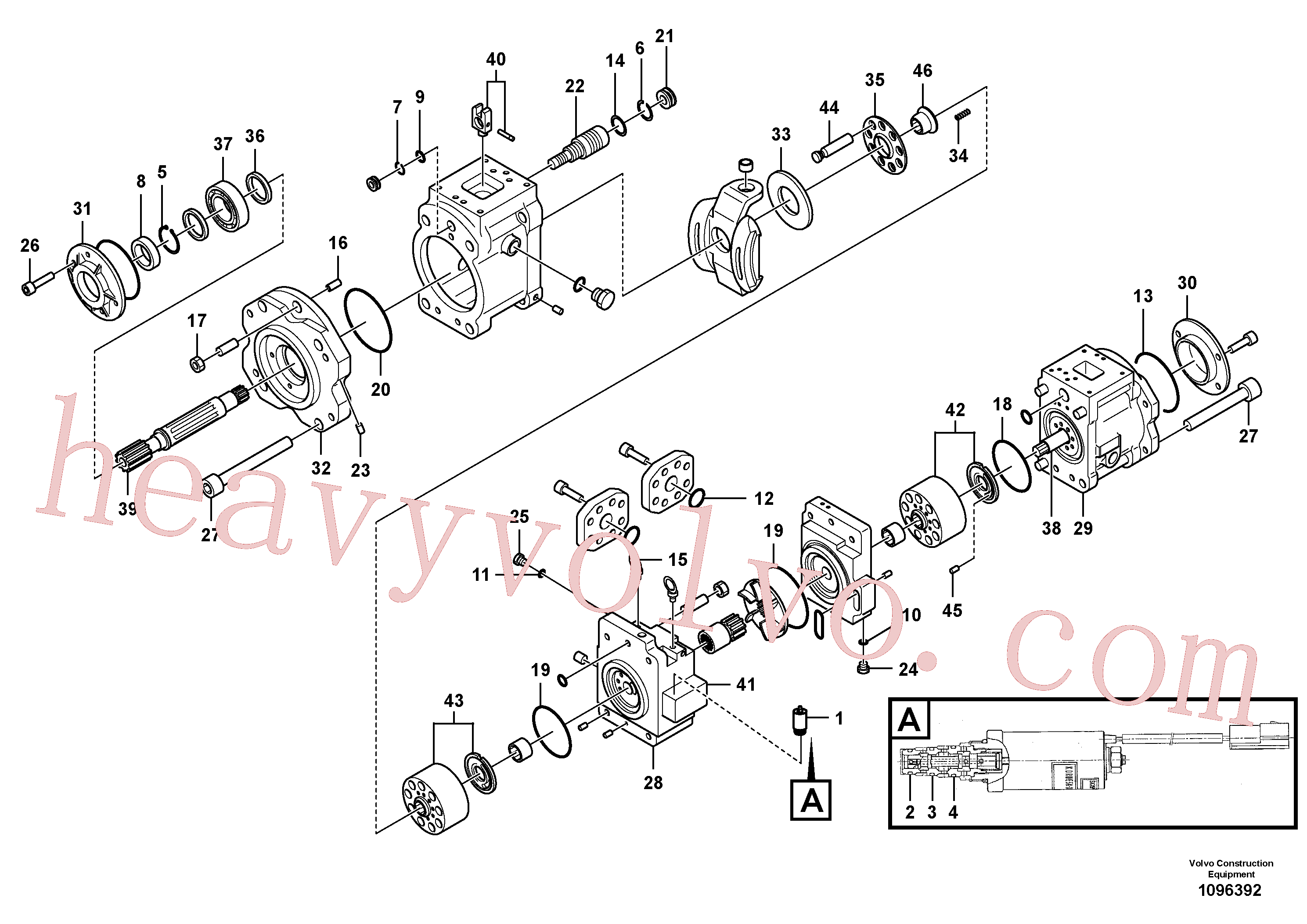 SA7223-00780 for Volvo Hydraulic pump(1096392 assembly)