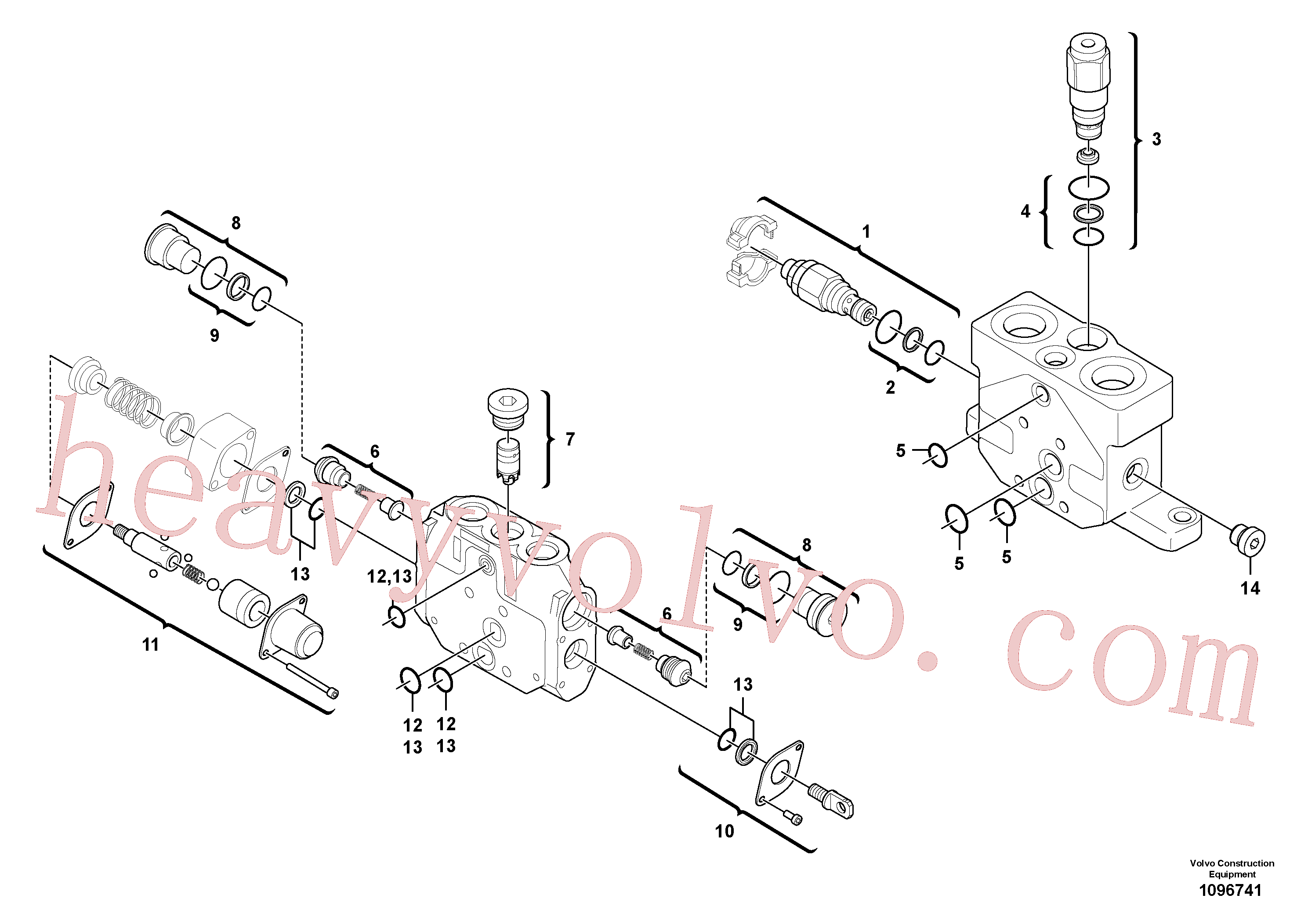 PJ7417731 for Volvo Valve section(1096741 assembly)