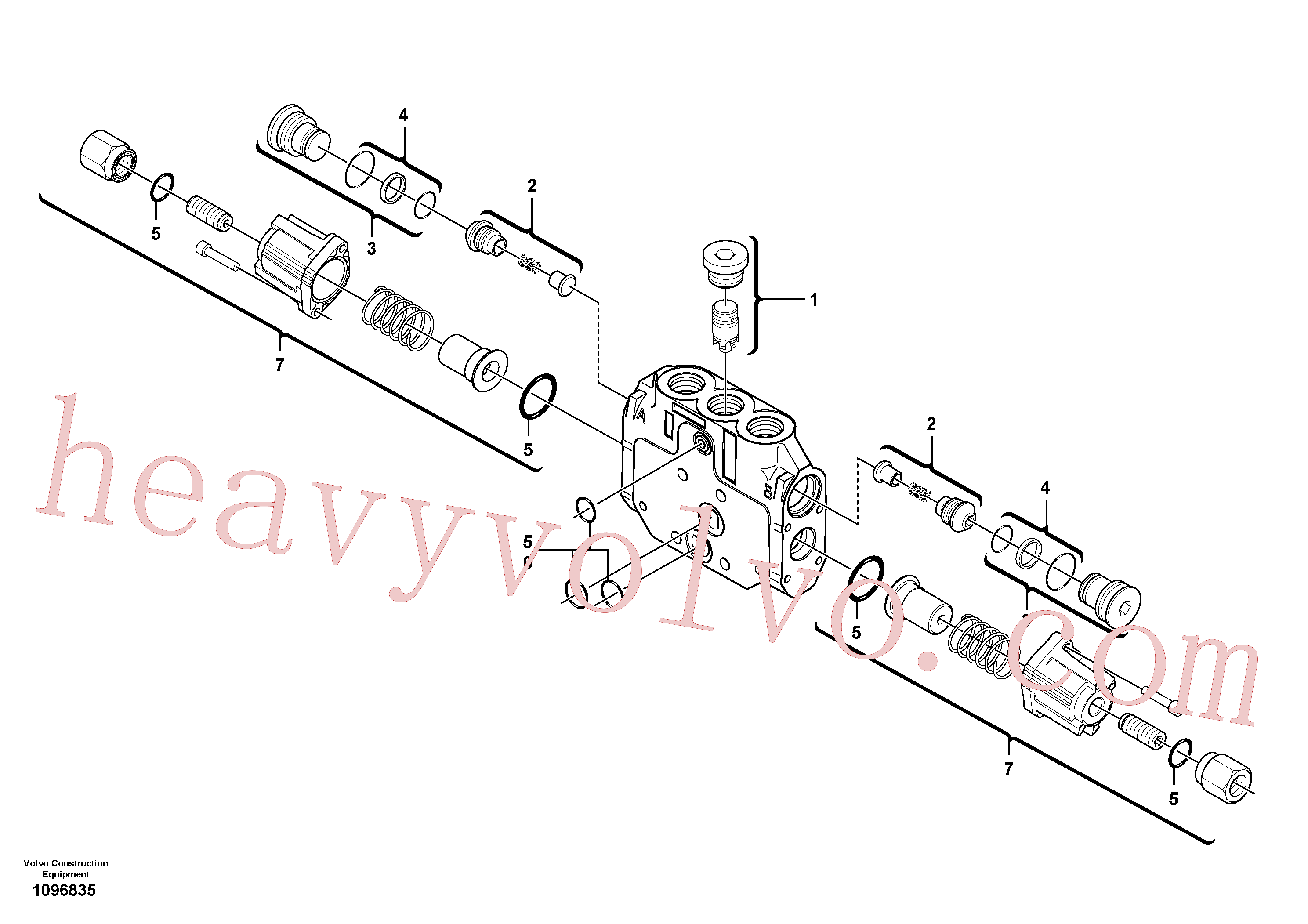 VOE11988341 for Volvo Valve section(1096835 assembly)