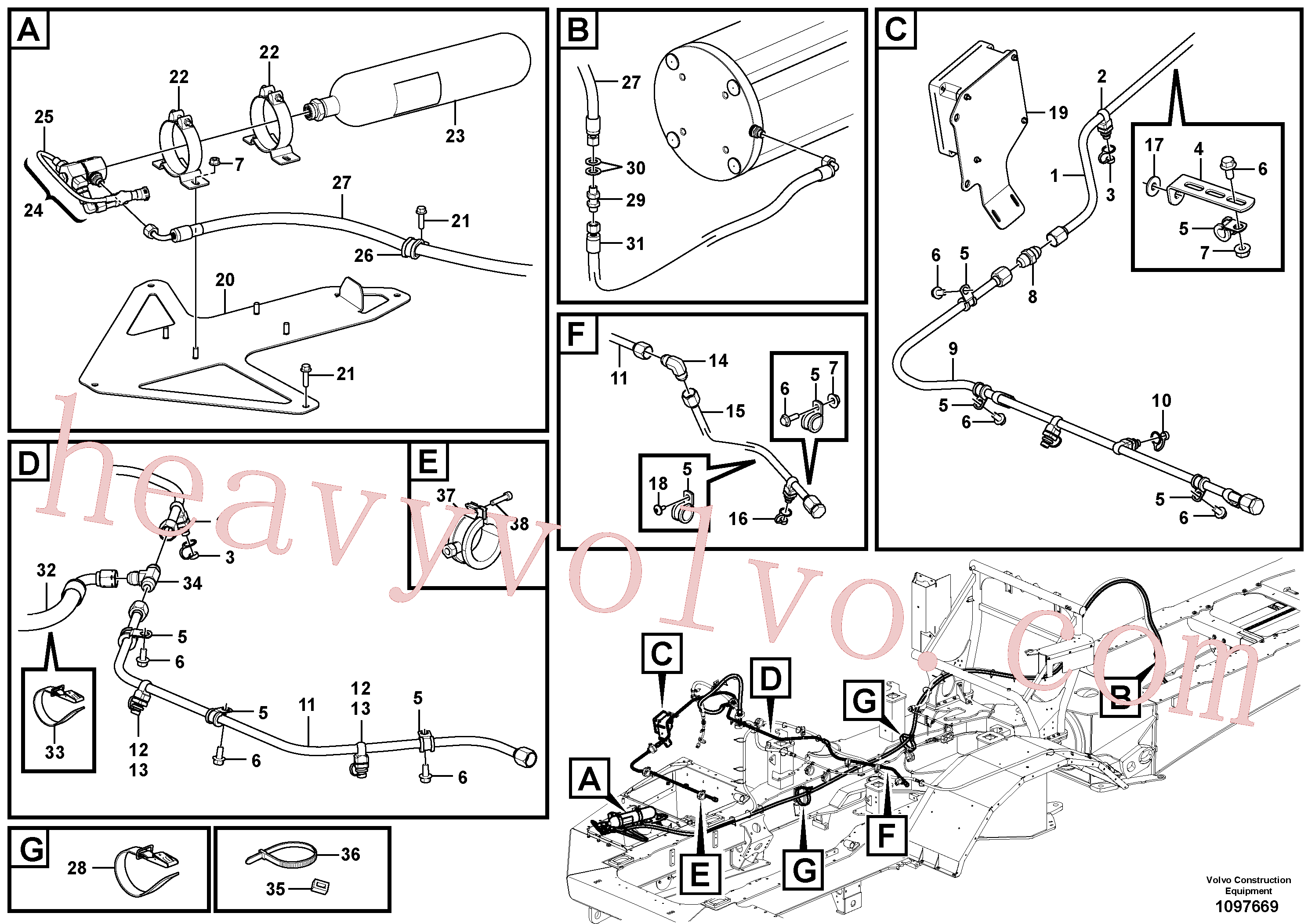 VOE15178828 for Volvo Fire suppression system(1097669 assembly)