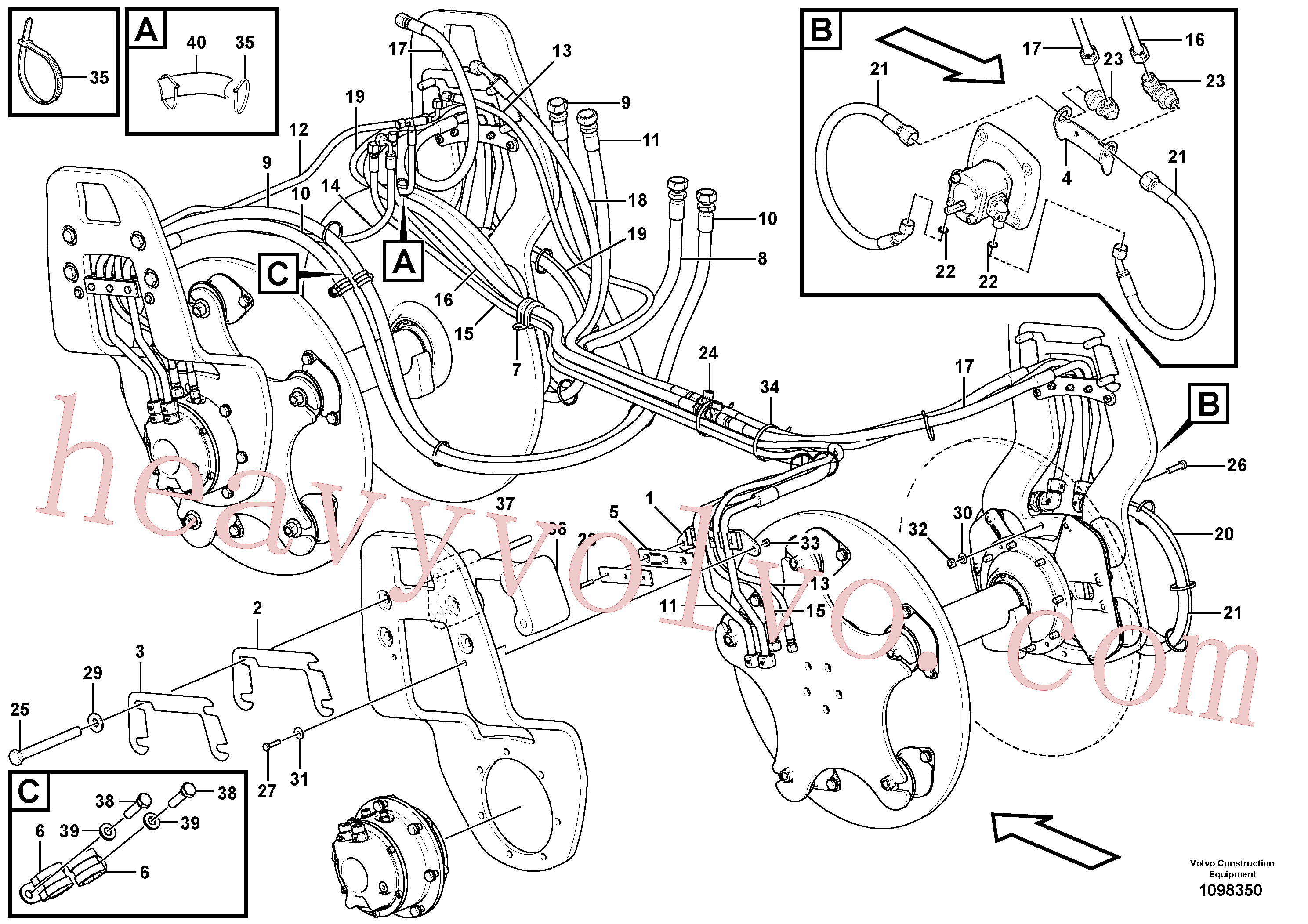 VOE15074741 for Volvo Drum installation(1098350 assembly)