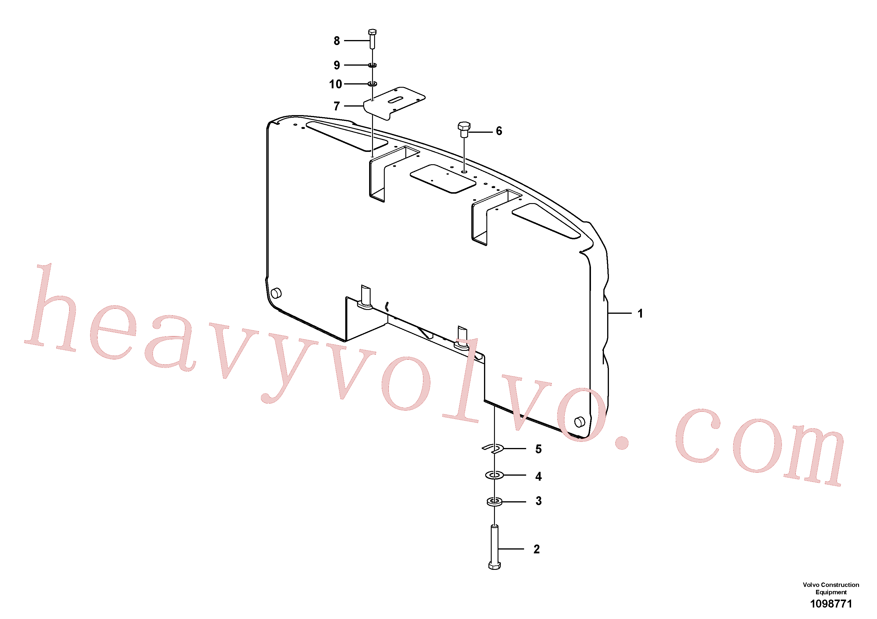 VOE60110019 for Volvo Counterweights(1098771 assembly)