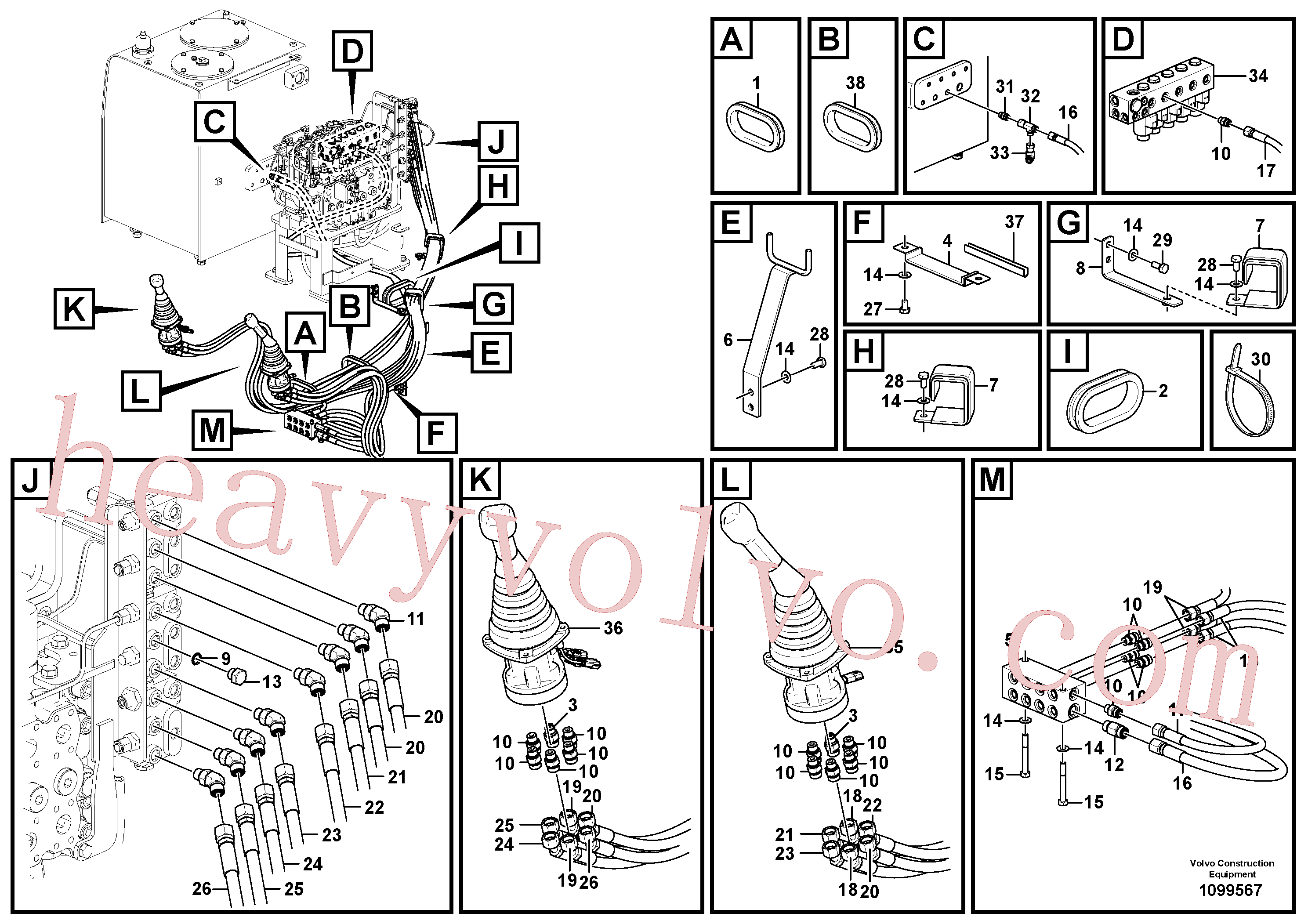 VOE937355 for Volvo Servo system, remote control valve(1099567 assembly)