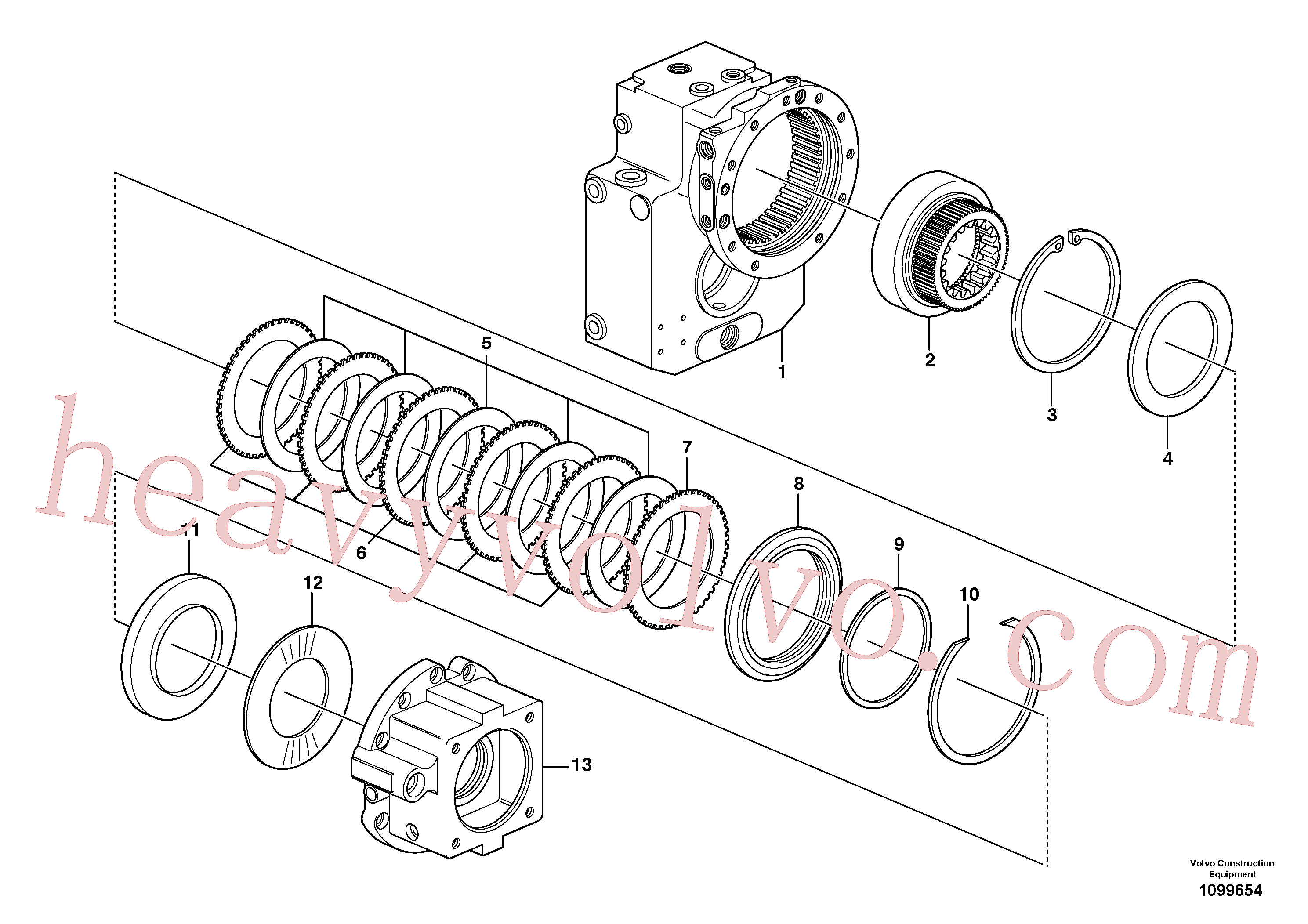 SA8220-11820 for Volvo Rear axle, Brake diaphragm(1099654 assembly)