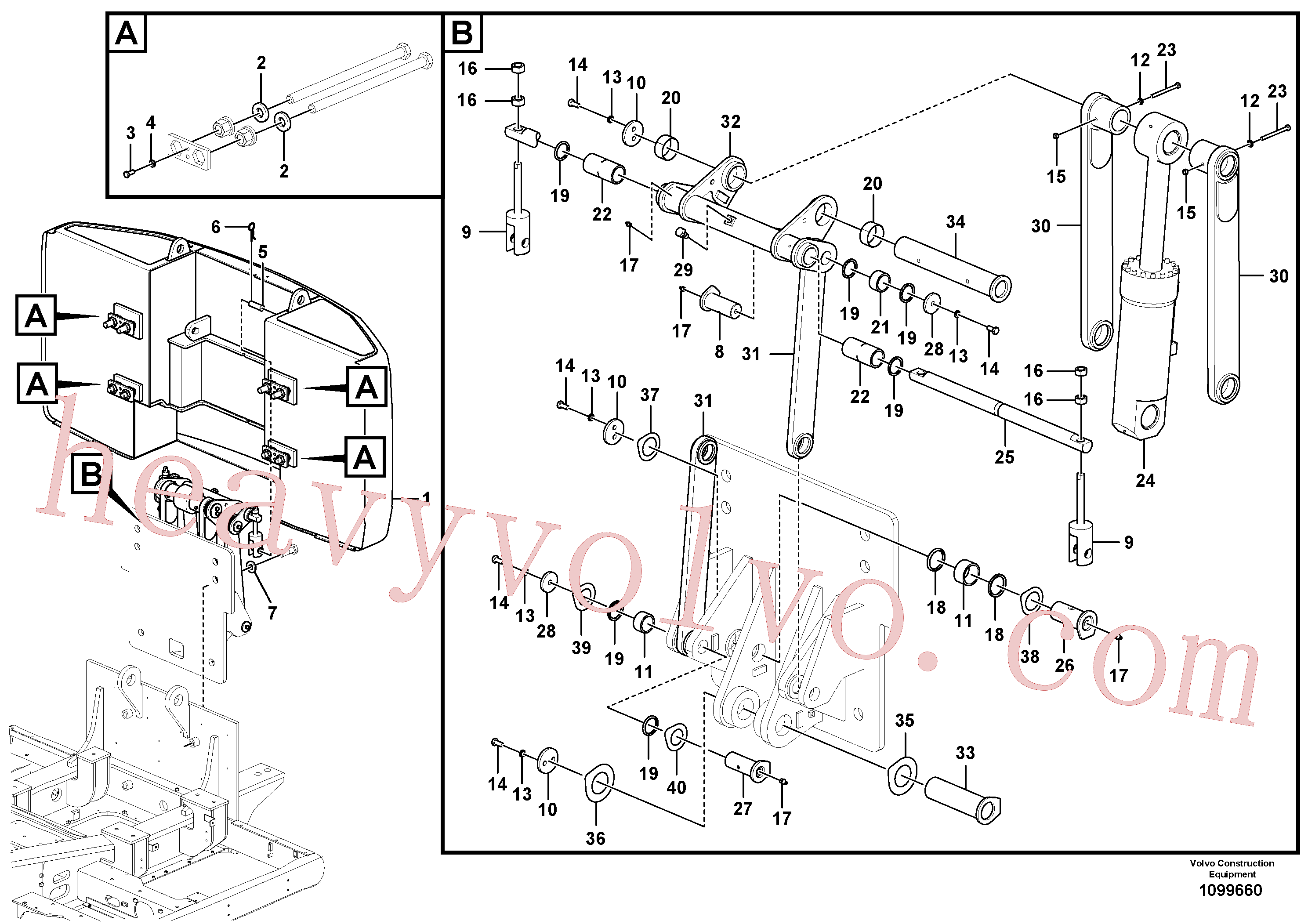 VOE14523592 for Volvo Counterweights, Removal(1099660 assembly)