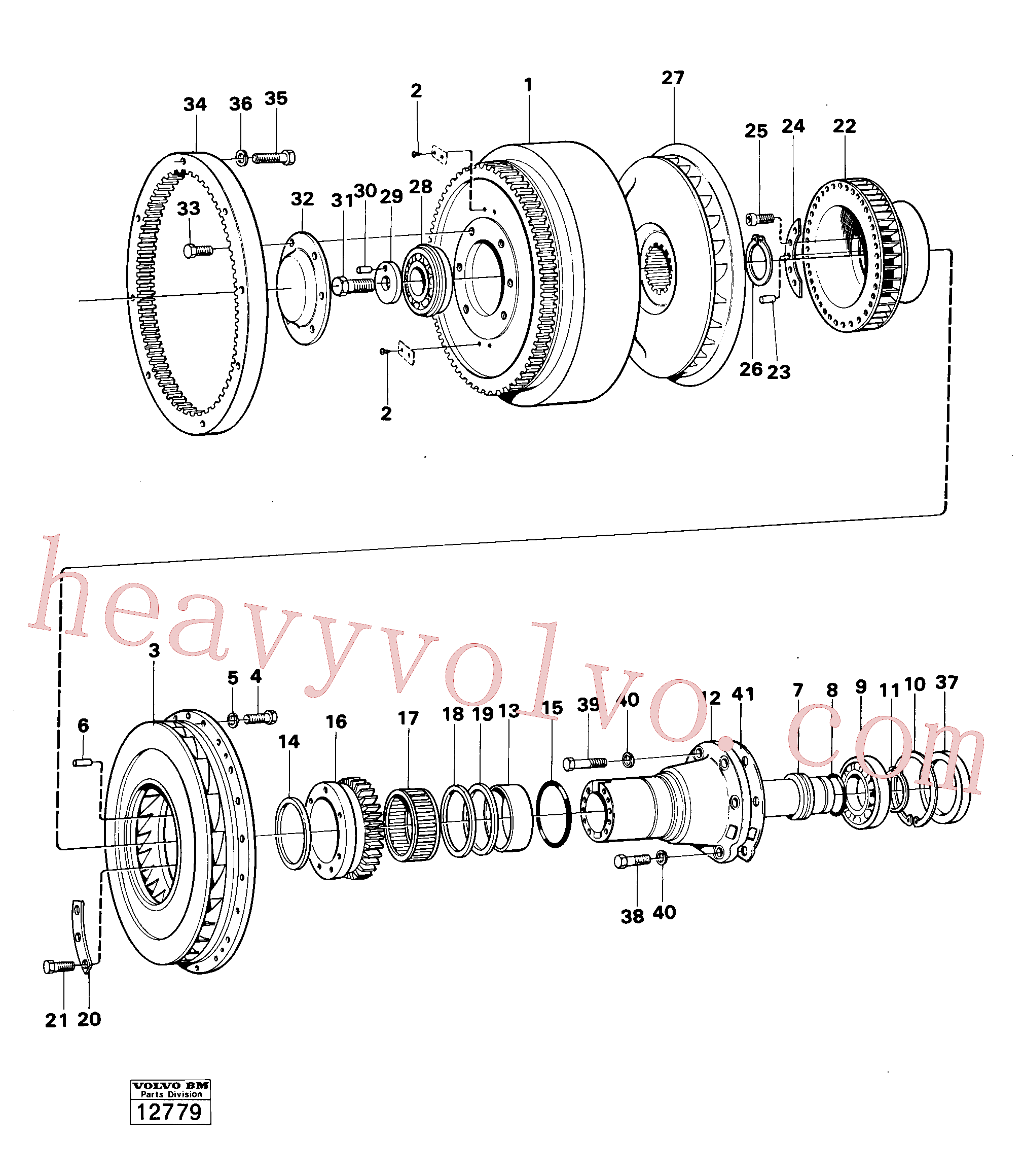 VOE14013538 for Volvo Torque converter prod no 30804, 30818(12779 assembly)