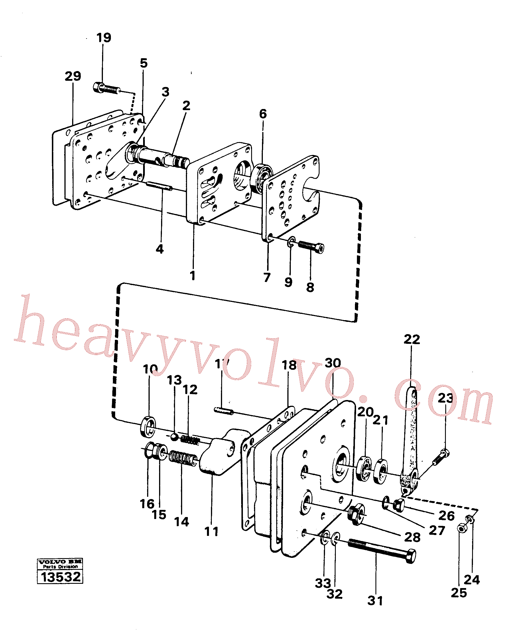 VOE951993 for Volvo Gear selector valve(13532 assembly)