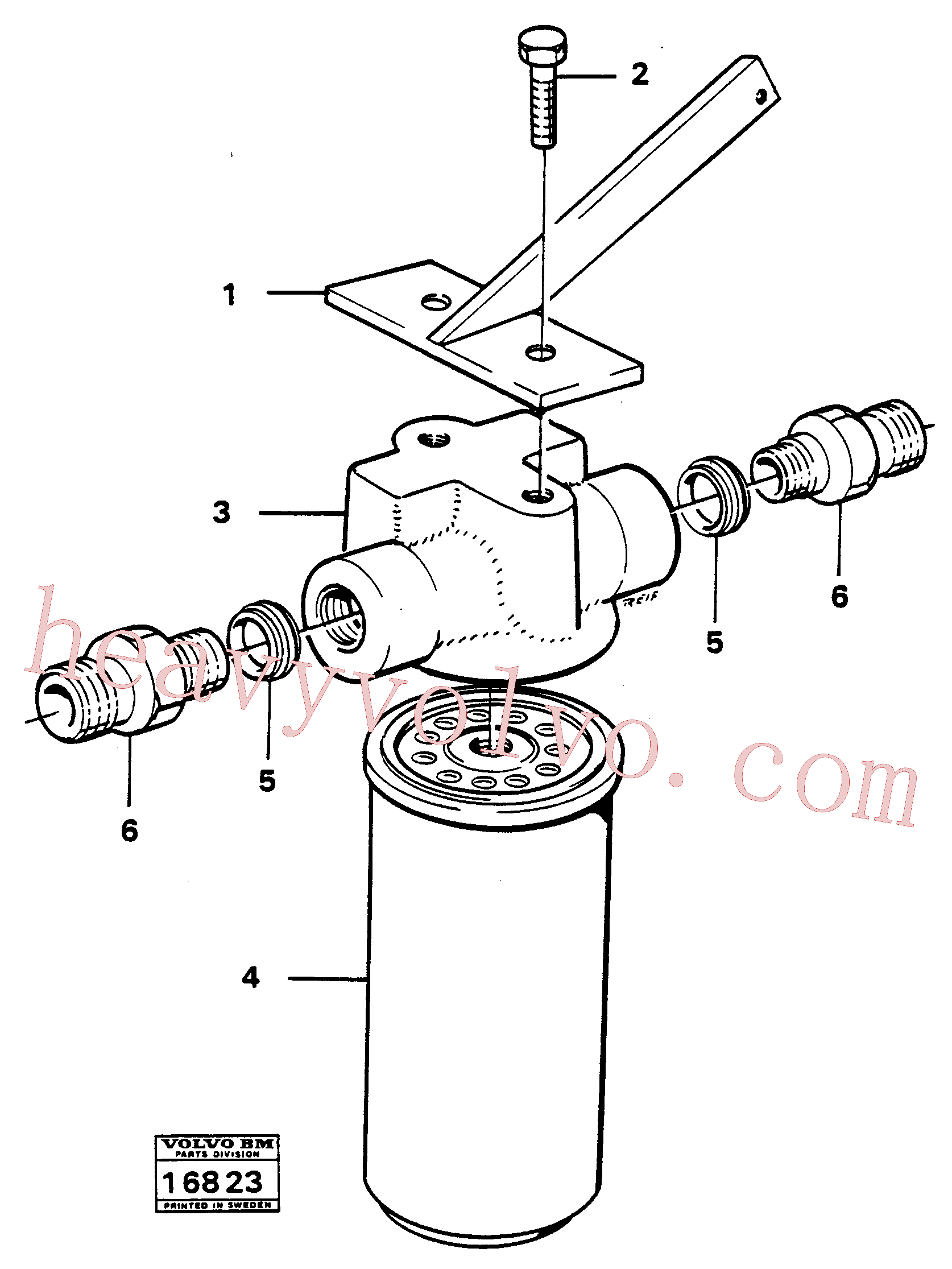 VOE944498 for Volvo Oil filter(16823 assembly)