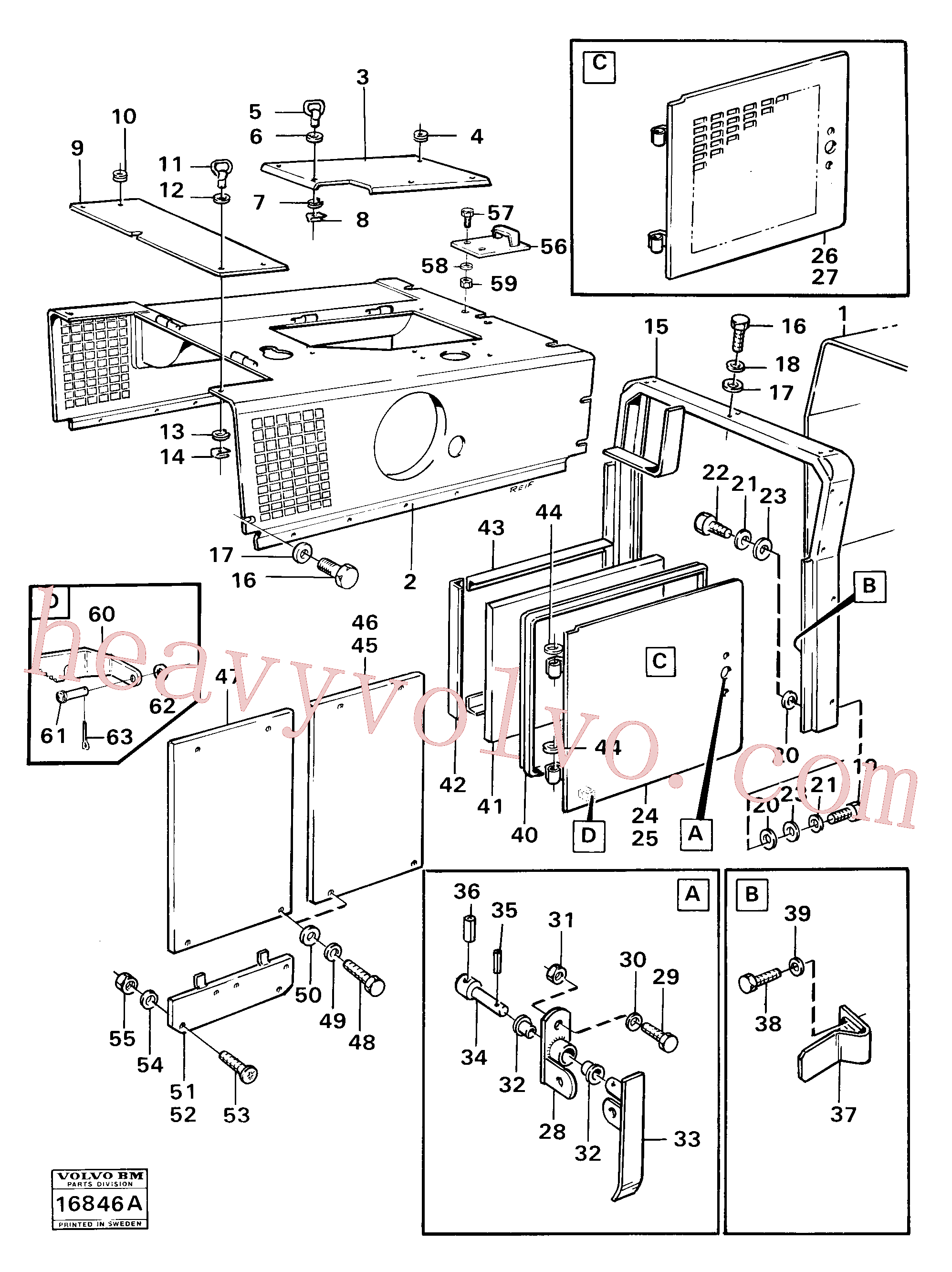 VOE951995 for Volvo Engine plates serial no. 1420-(16846A assembly)