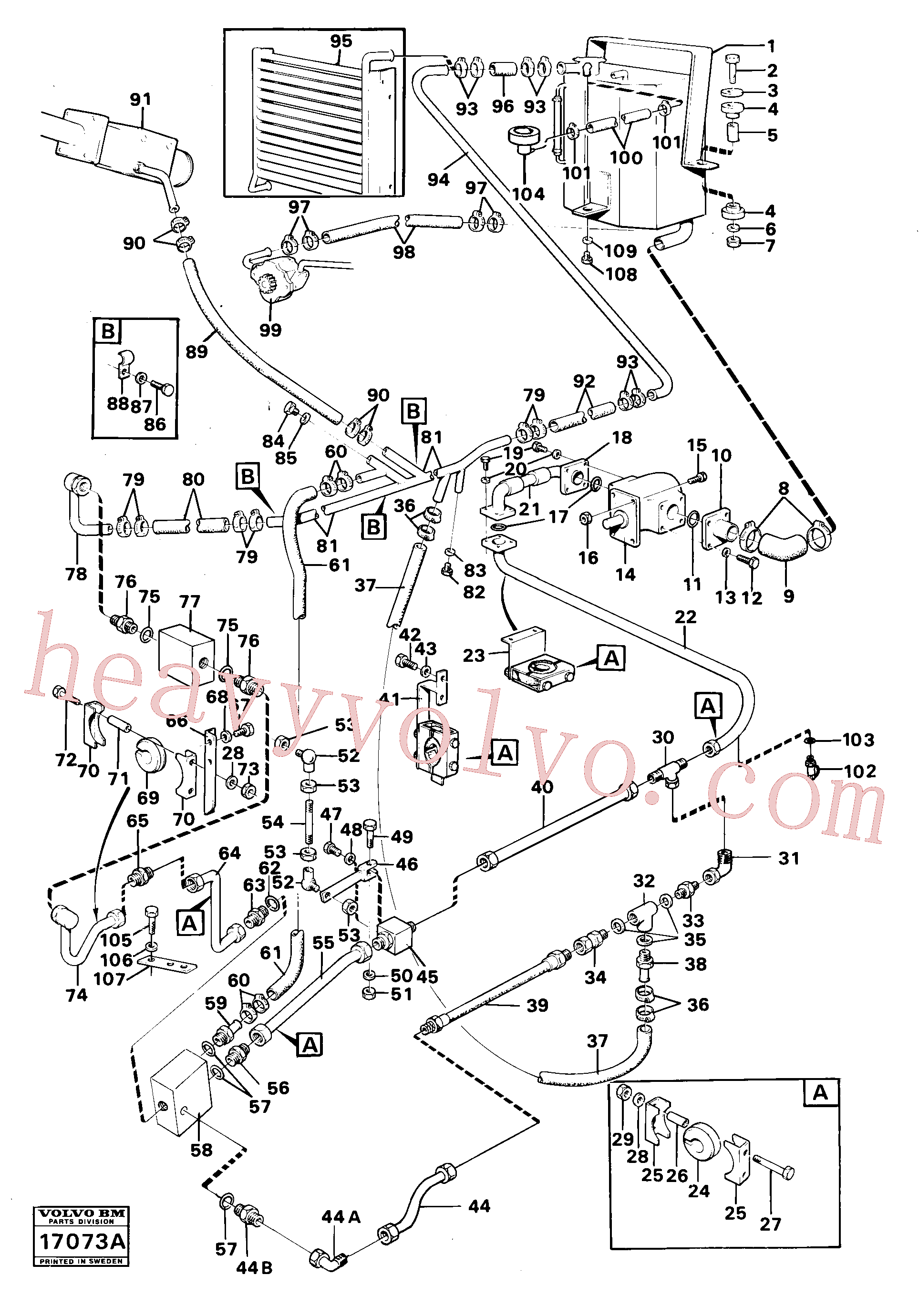 VOE13940109 for Volvo Hydraulic system(17073A assembly)