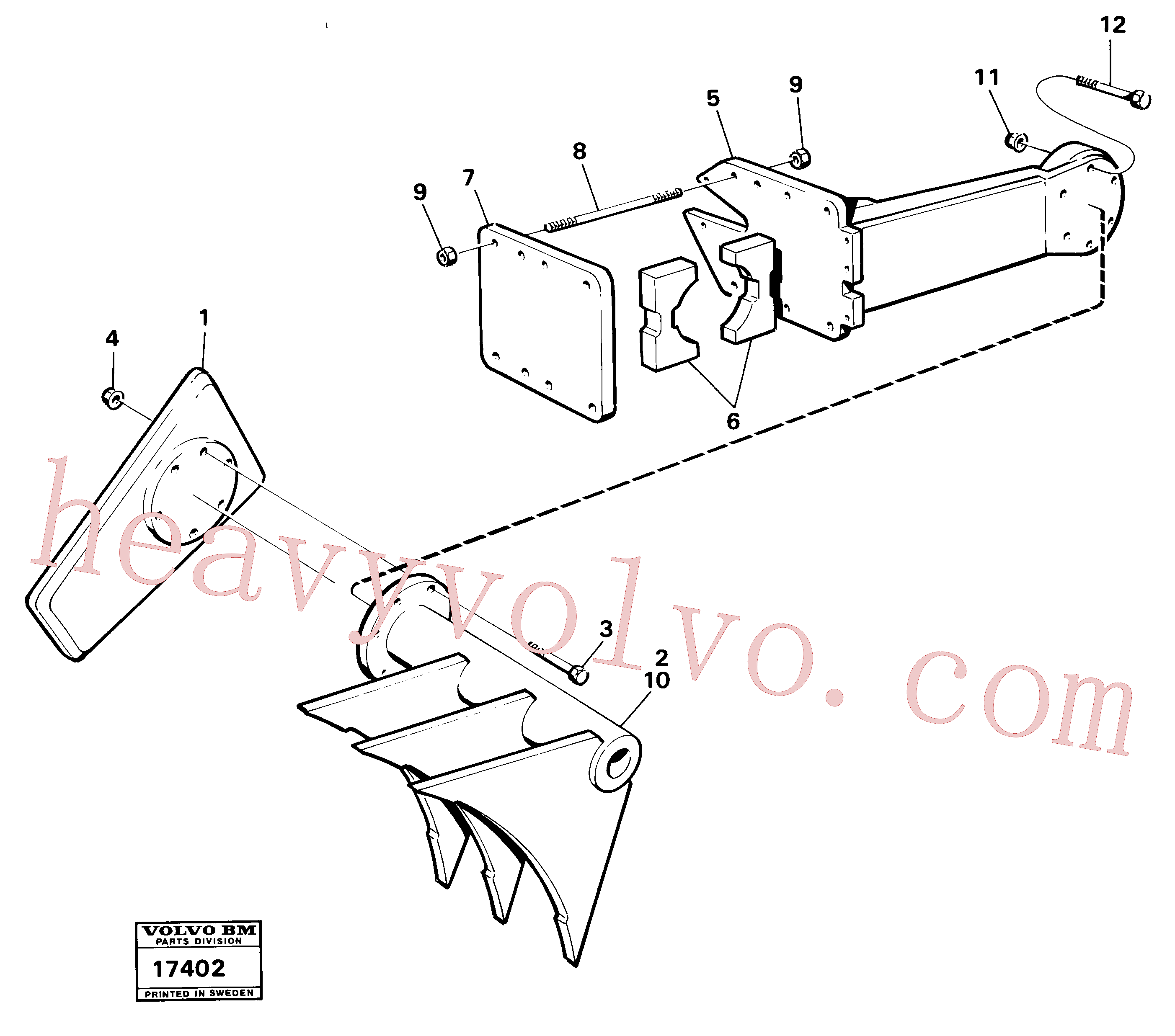 VOE970960 for Volvo Wheel cleaner for 98440. 99445(17402 assembly)