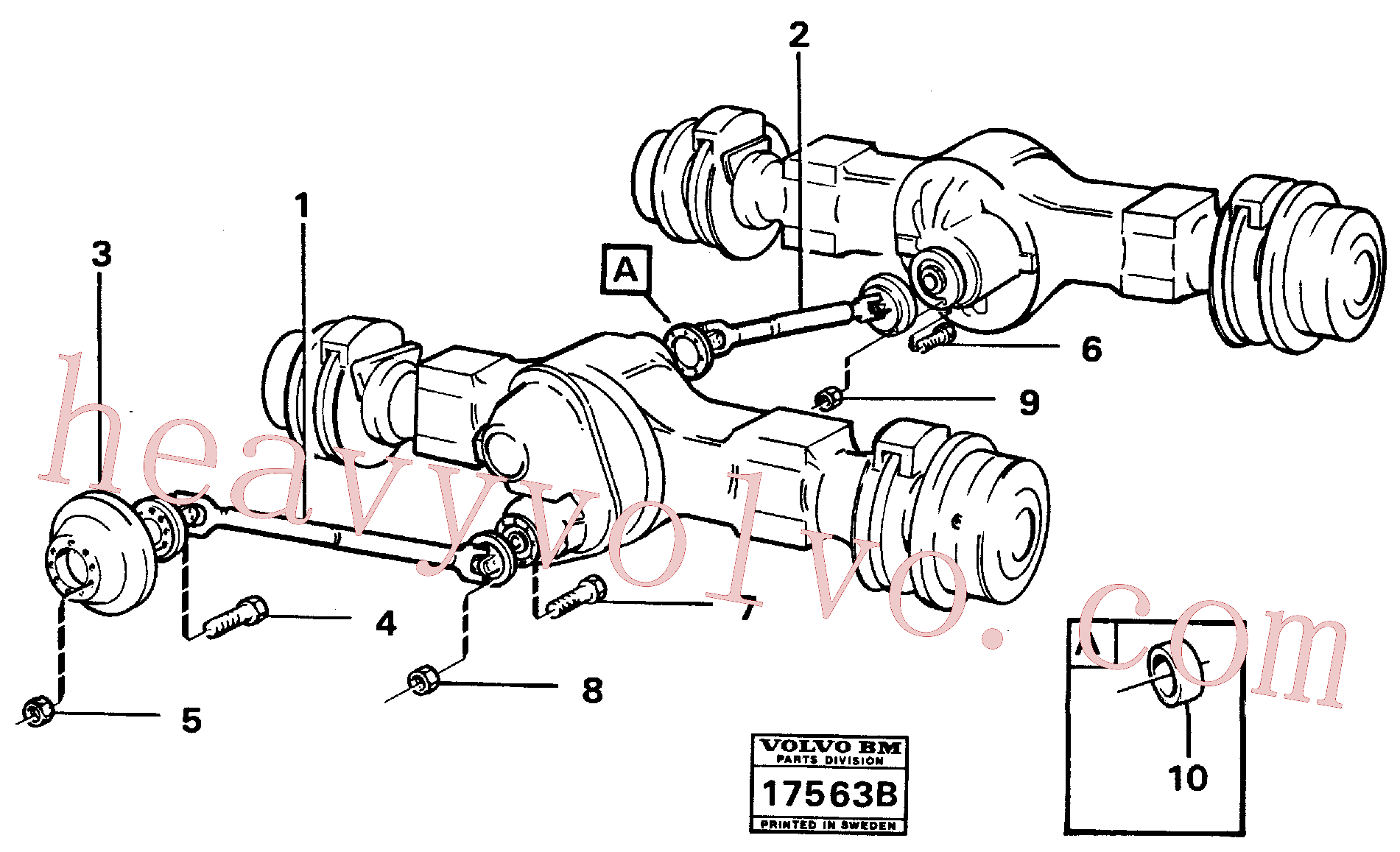 VOE13971086 for Volvo Propeller shaft, trailer(17563B assembly)