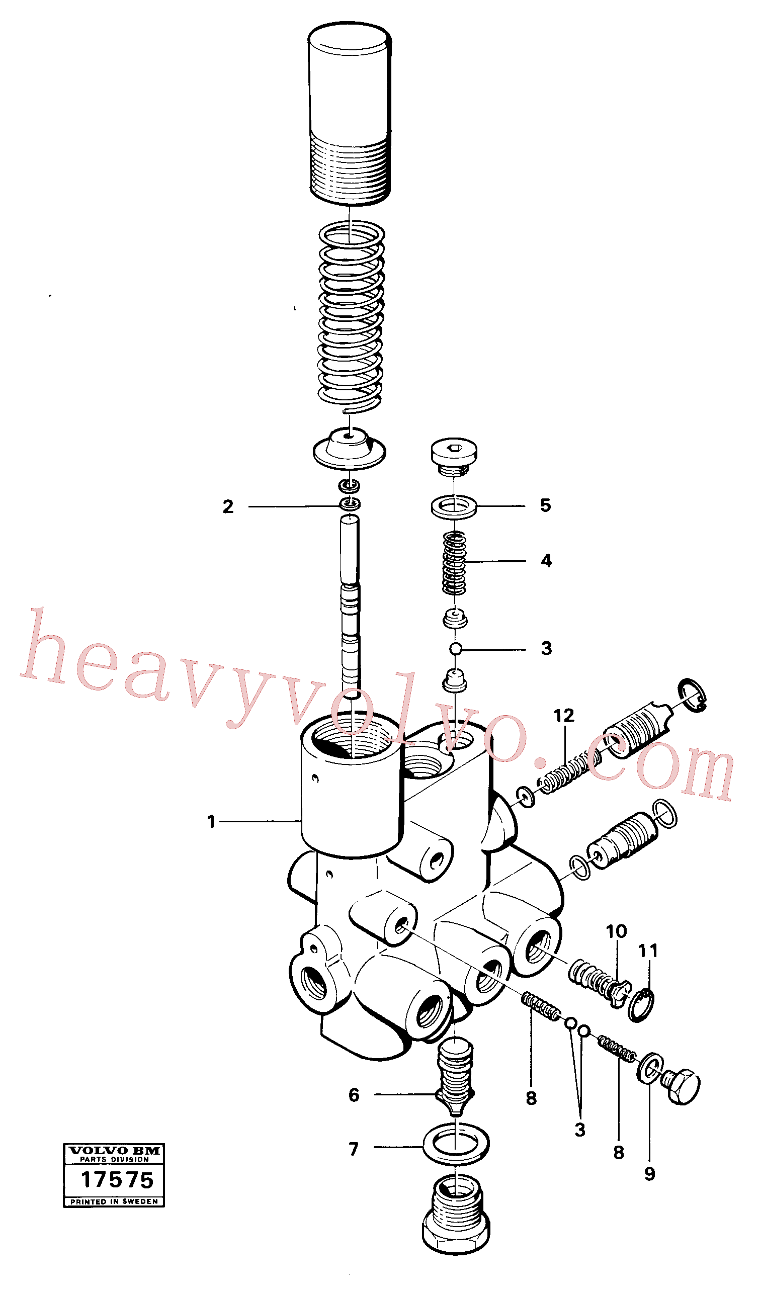 VOE914503 for Volvo Valve section(17575 assembly)