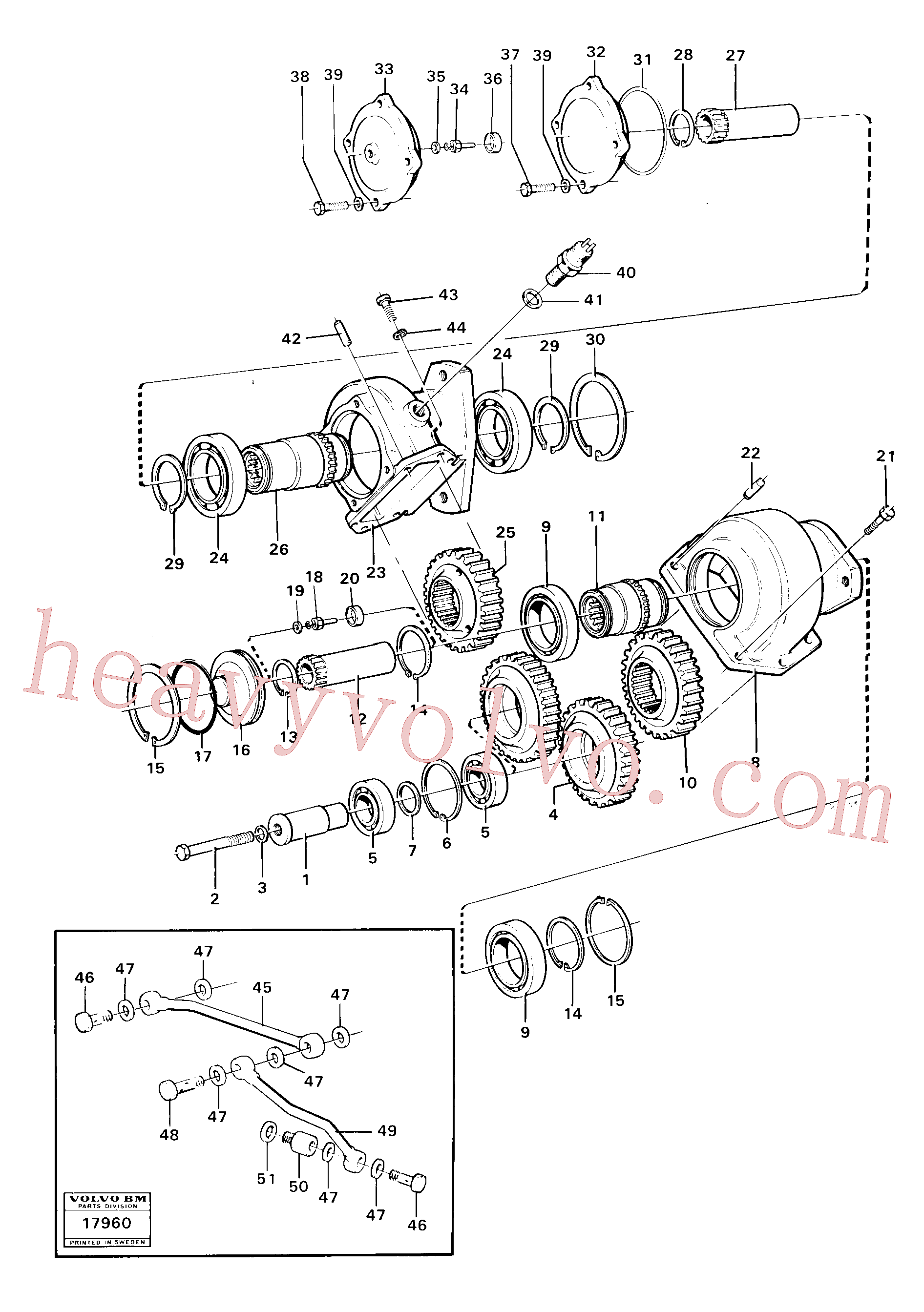 VOE11036696 for Volvo Pump drive(17960 assembly)