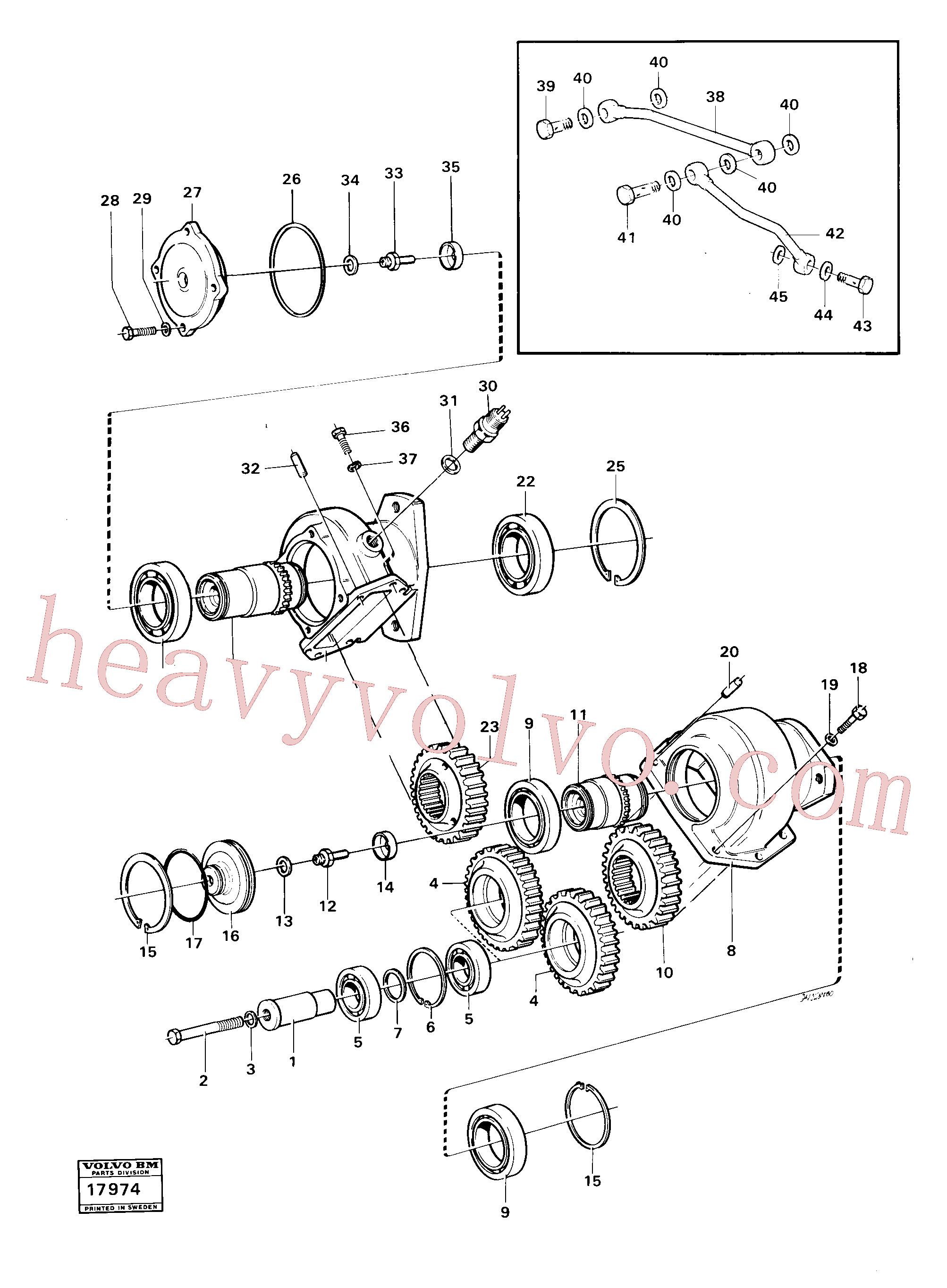 VOE11036696 for Volvo Charging oil-pump drive (ht 130) Ht 1907-(17974 assembly)