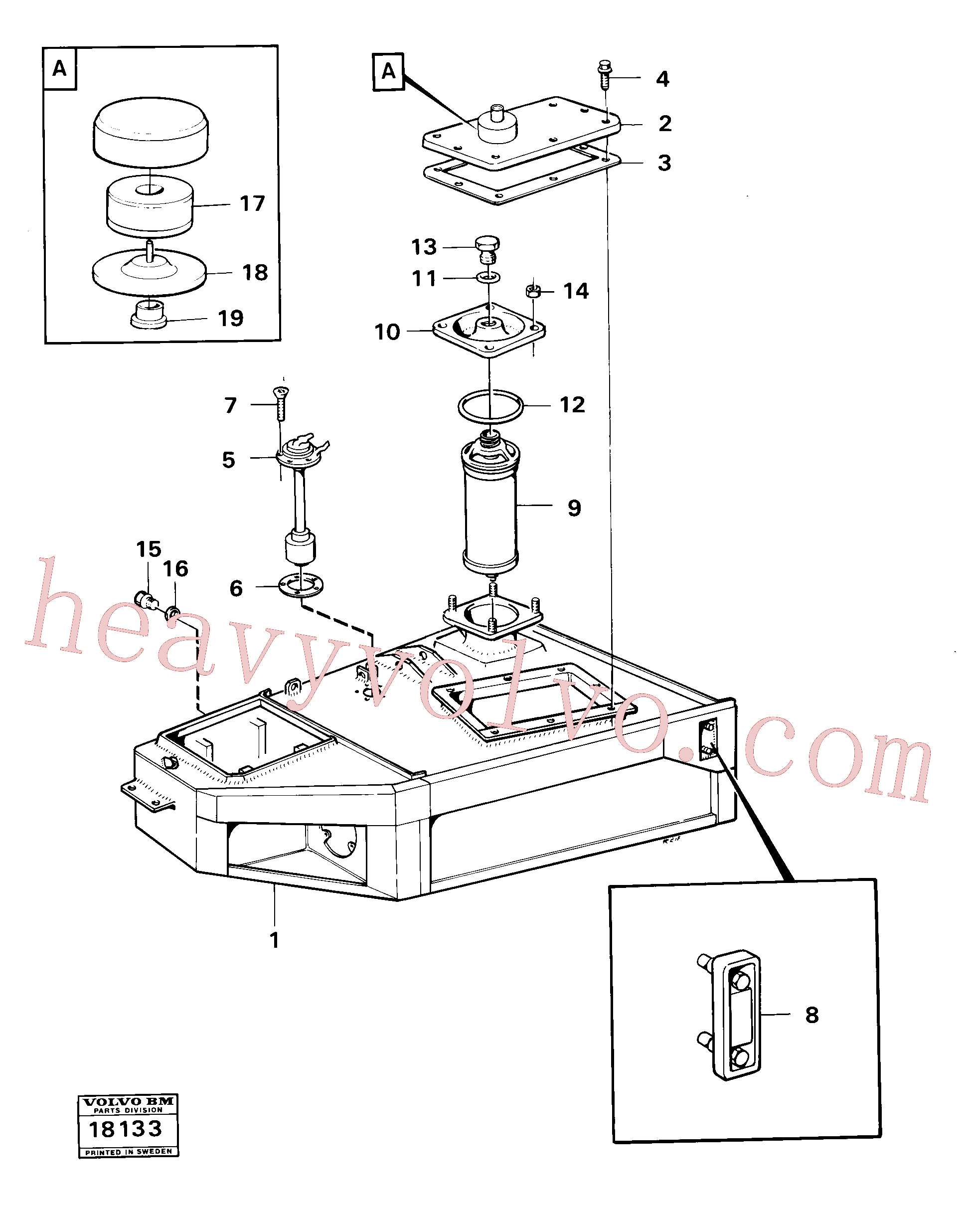 VOE14012337 for Volvo Hydraulic tank(18133 assembly)